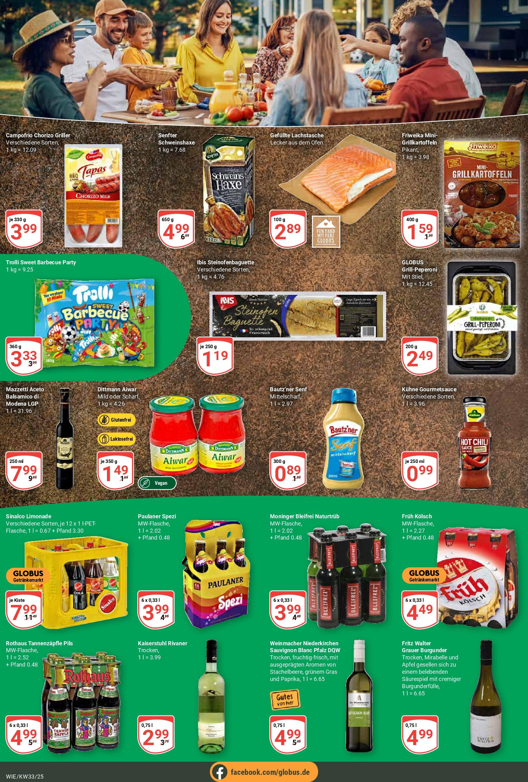 Globus prospekt Waghäusel	 (ab 11.08.2025) » Angebote online | Seite: 16 | Produkte: Pils, Äpfel, Wein, Griller