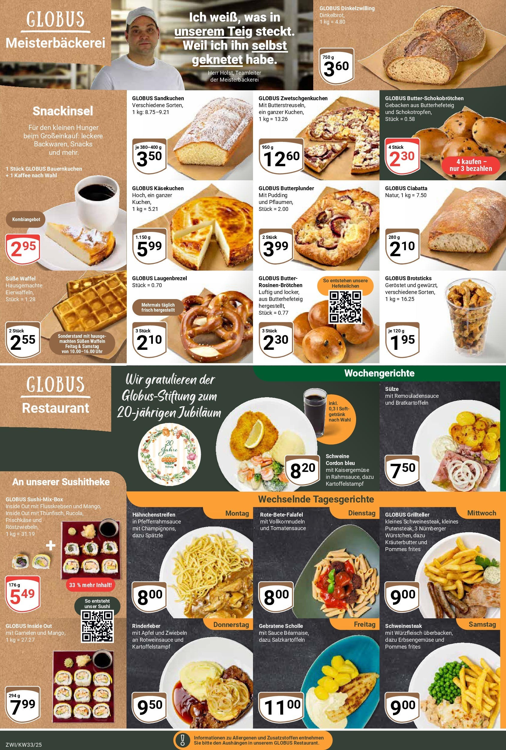 Globus prospekt Zwickau	 (ab 11.08.2025) » Angebote online | Seite: 5 | Produkte: Pommes, Pommes frites, Pudding, Uhr