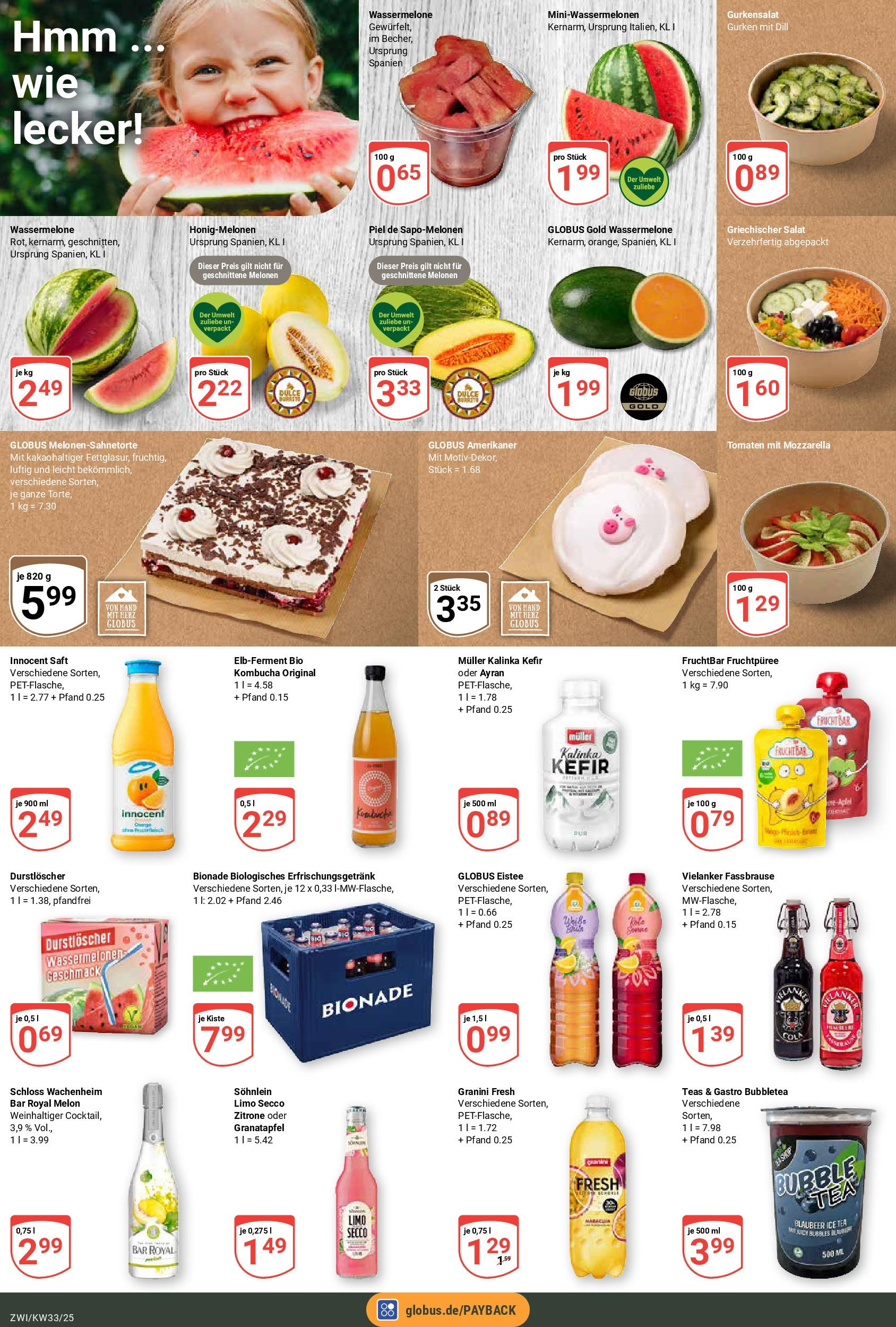 Globus prospekt Zwickau	 (ab 11.08.2025) » Angebote online | Seite: 9 | Produkte: Kefir, Granini, Dill, Saft
