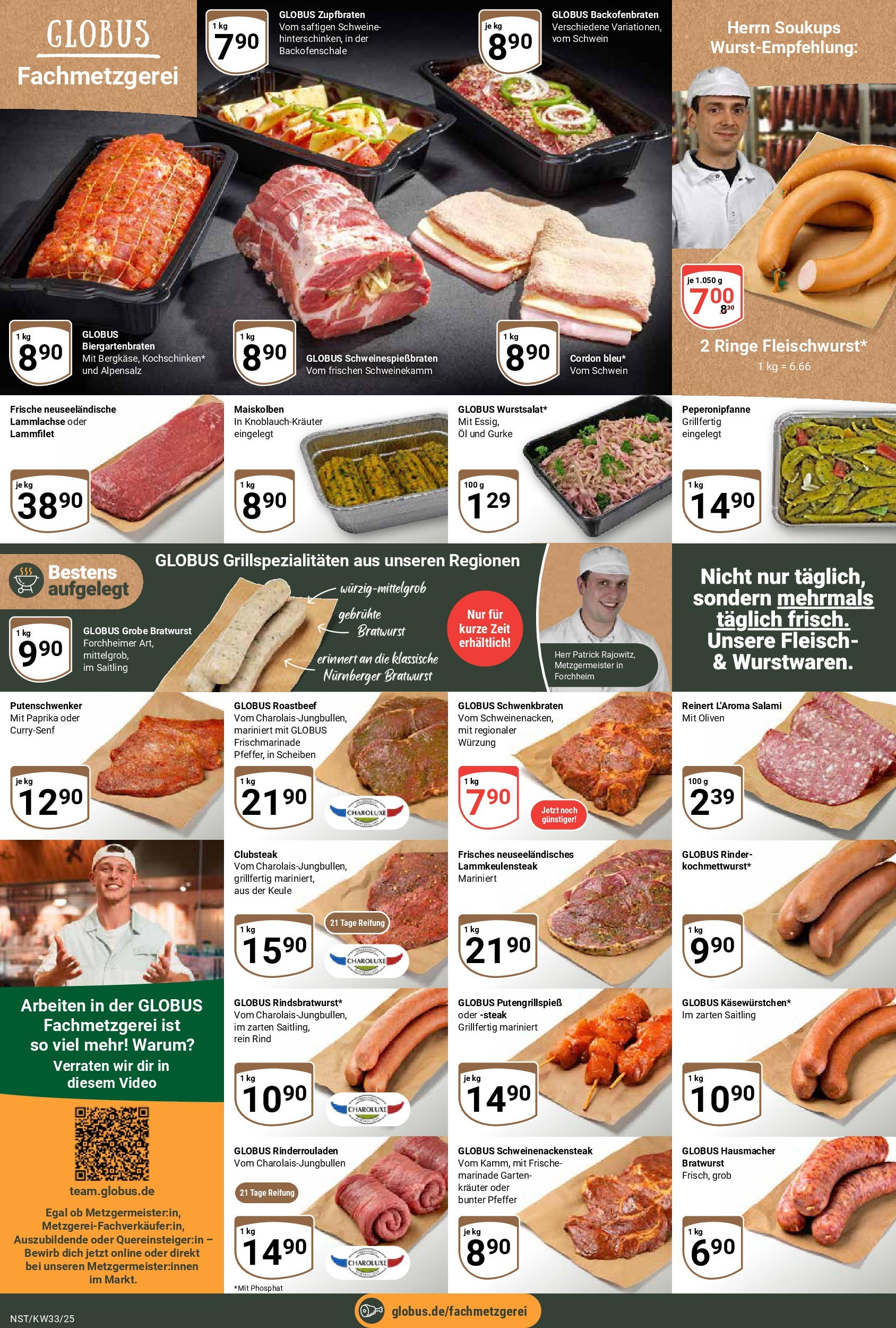 Globus prospekt Neustadt	 (ab 11.08.2025) » Angebote online | Seite: 12 | Produkte: Rinderrouladen, Öl, Roastbeef, Pfeffer