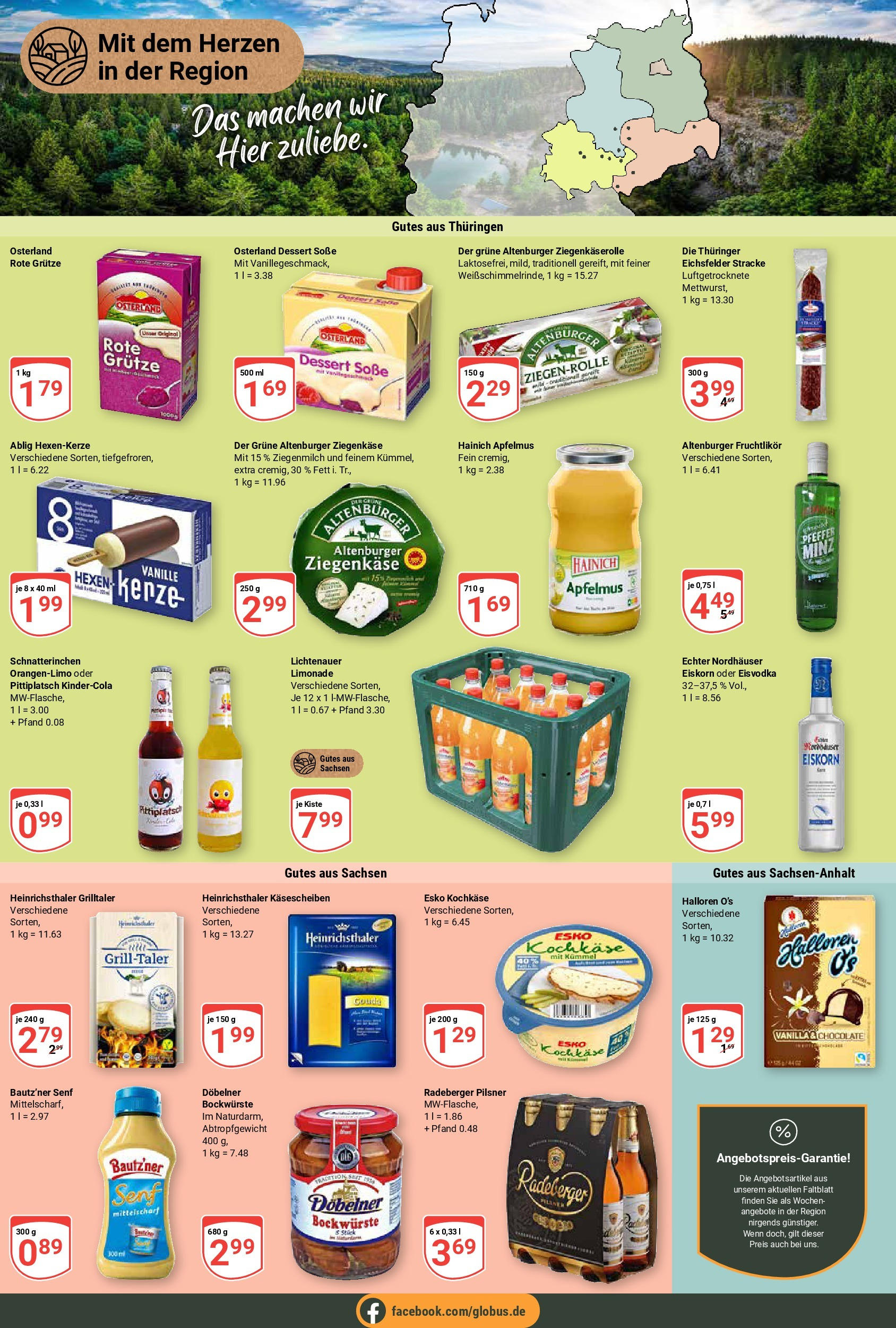 Globus prospekt Zwickau	 (ab 11.08.2025) » Angebote online | Seite: 14 | Produkte: Ziegenkäse, Limonade, Pfeffer, Radeberger pilsner