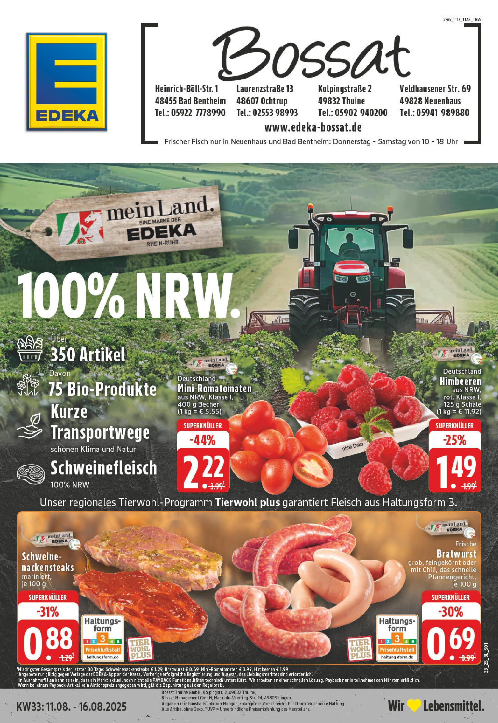 EDEKA Prospekt ab 11.08.2025 - Prospekt Neuenhaus Online