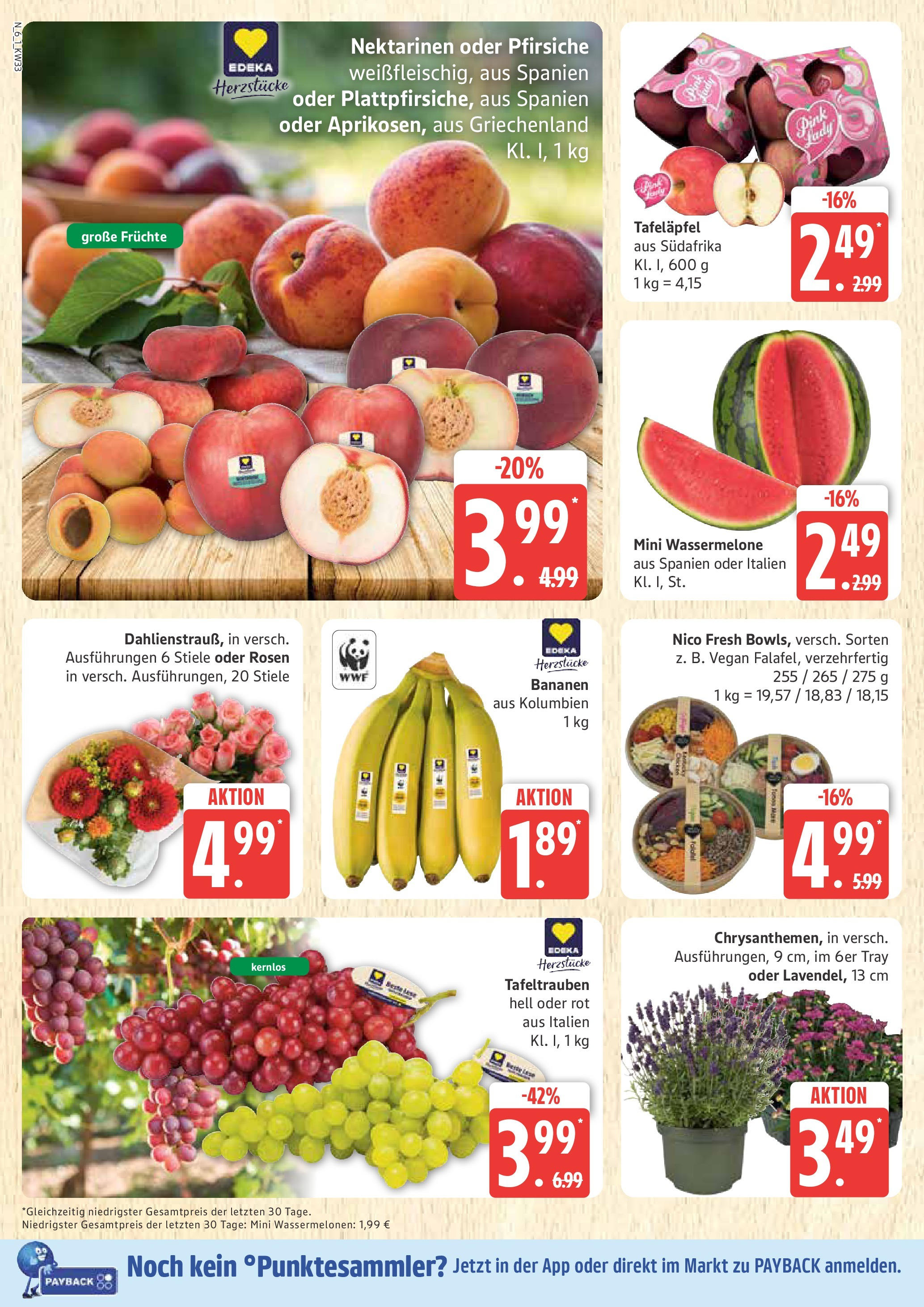 Marktkauf - Marktkauf: Wochenangebote (ab 11.08.2025) » Angebote online | Seite: 6 | Produkte: Nektarinen, Bananen, Wassermelone