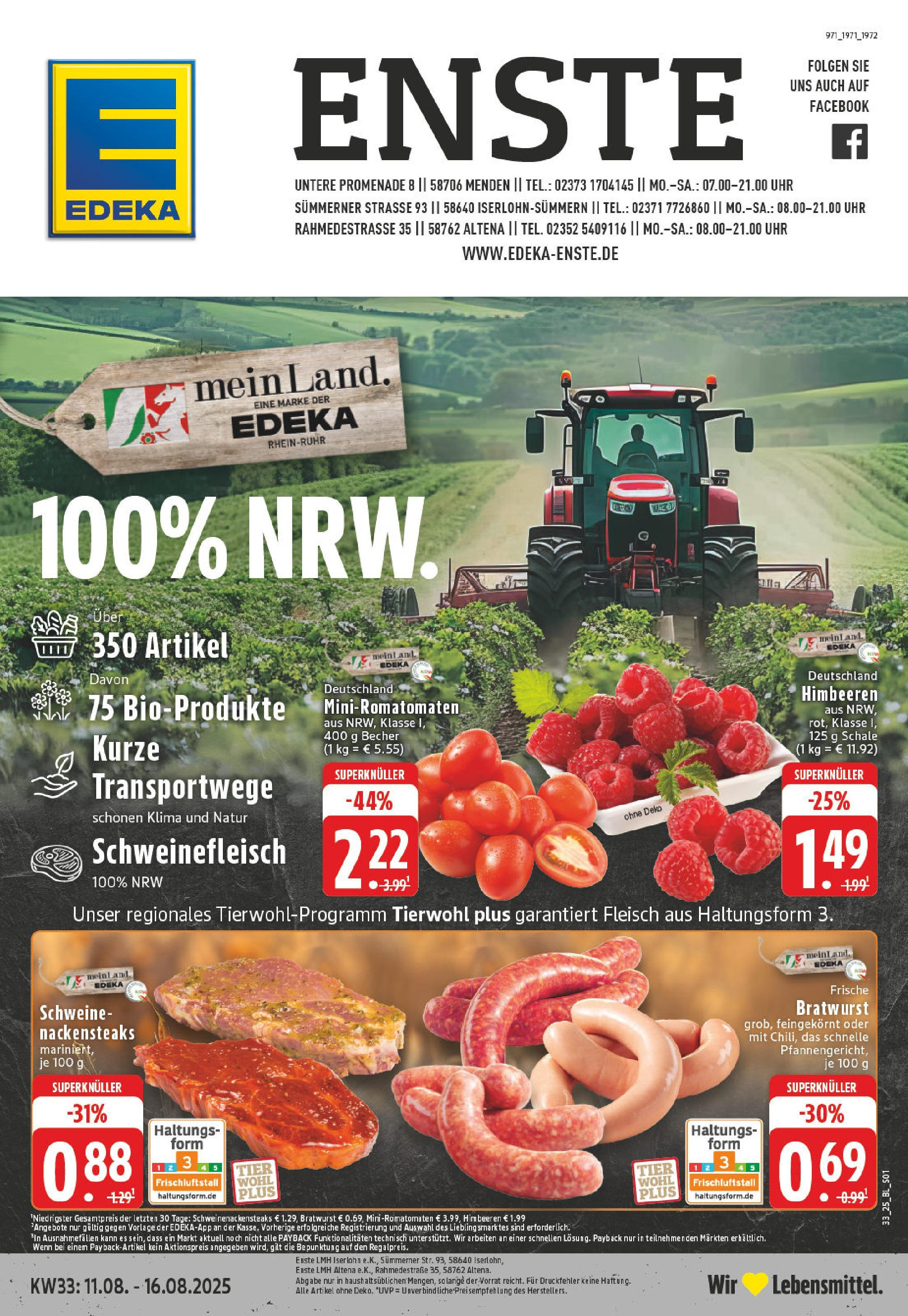EDEKA Prospekt ab 11.08.2025 - Prospekt Altena Online