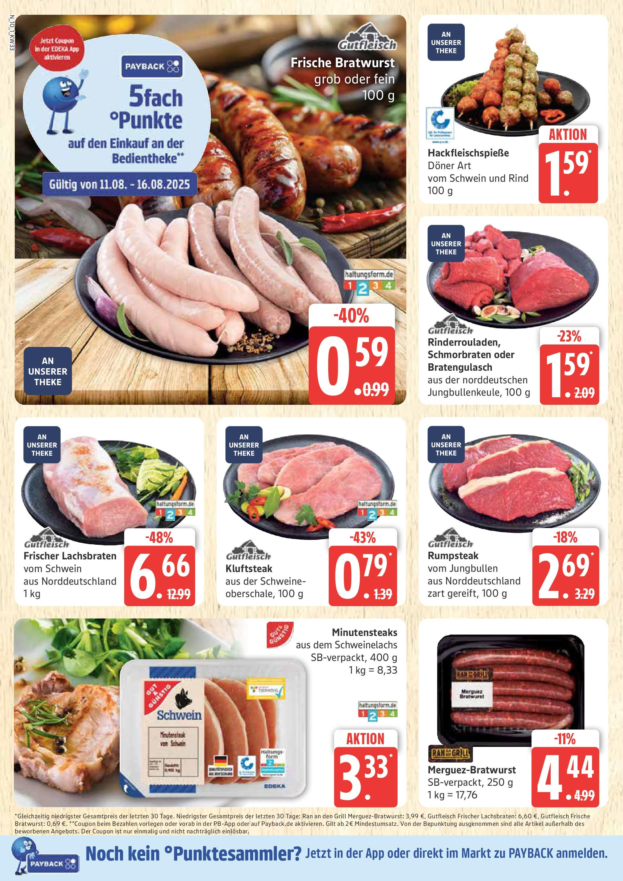 Marktkauf - Marktkauf: Wochenangebote (ab 11.08.2025) » Angebote online | Seite: 10 | Produkte: Rumpsteak, Grill, Theke, Bratwurst