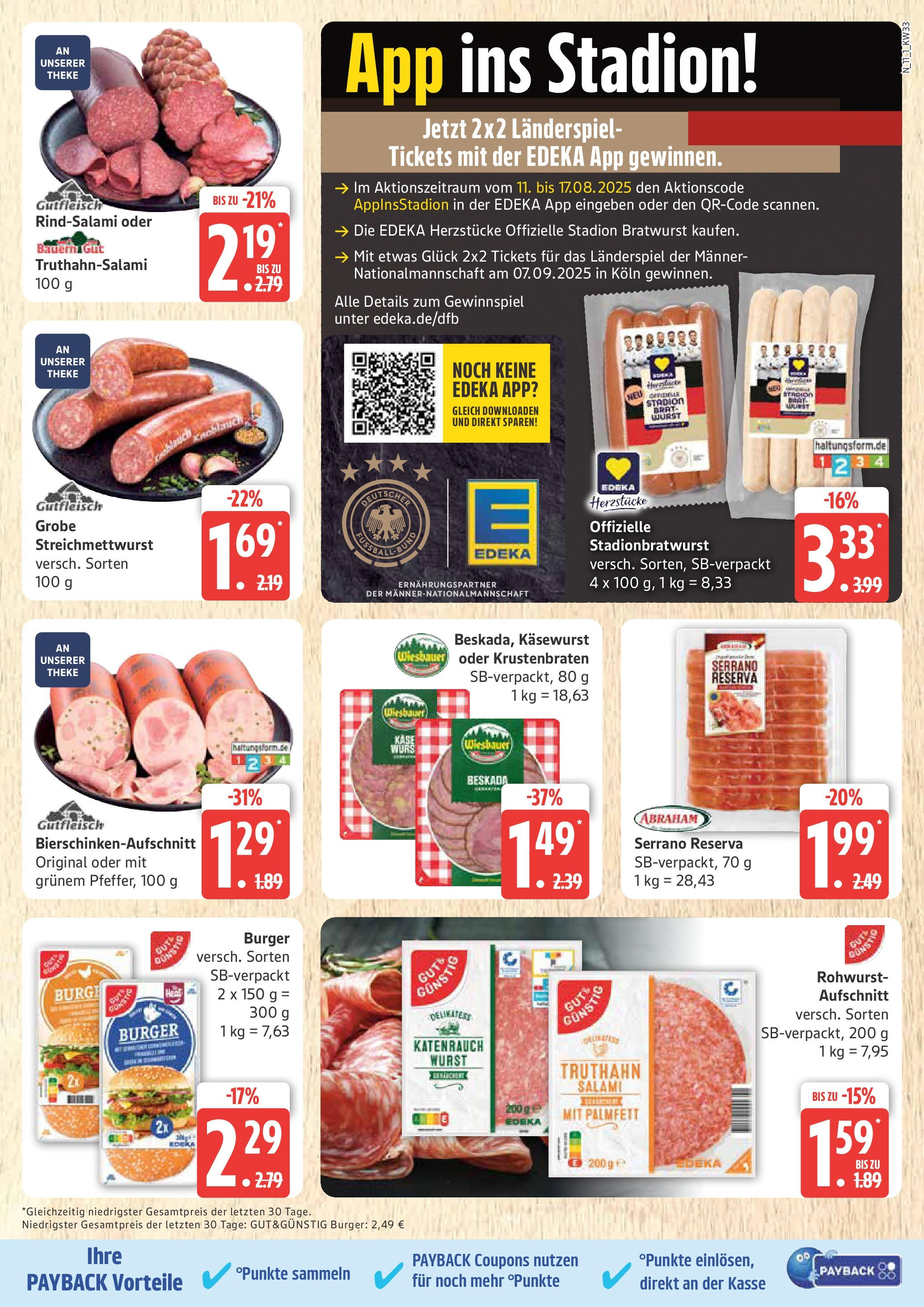 Marktkauf - Marktkauf: Wochenangebote (ab 11.08.2025) » Angebote online | Seite: 11 | Produkte: Käse, Burger, Krustenbraten, Wurst