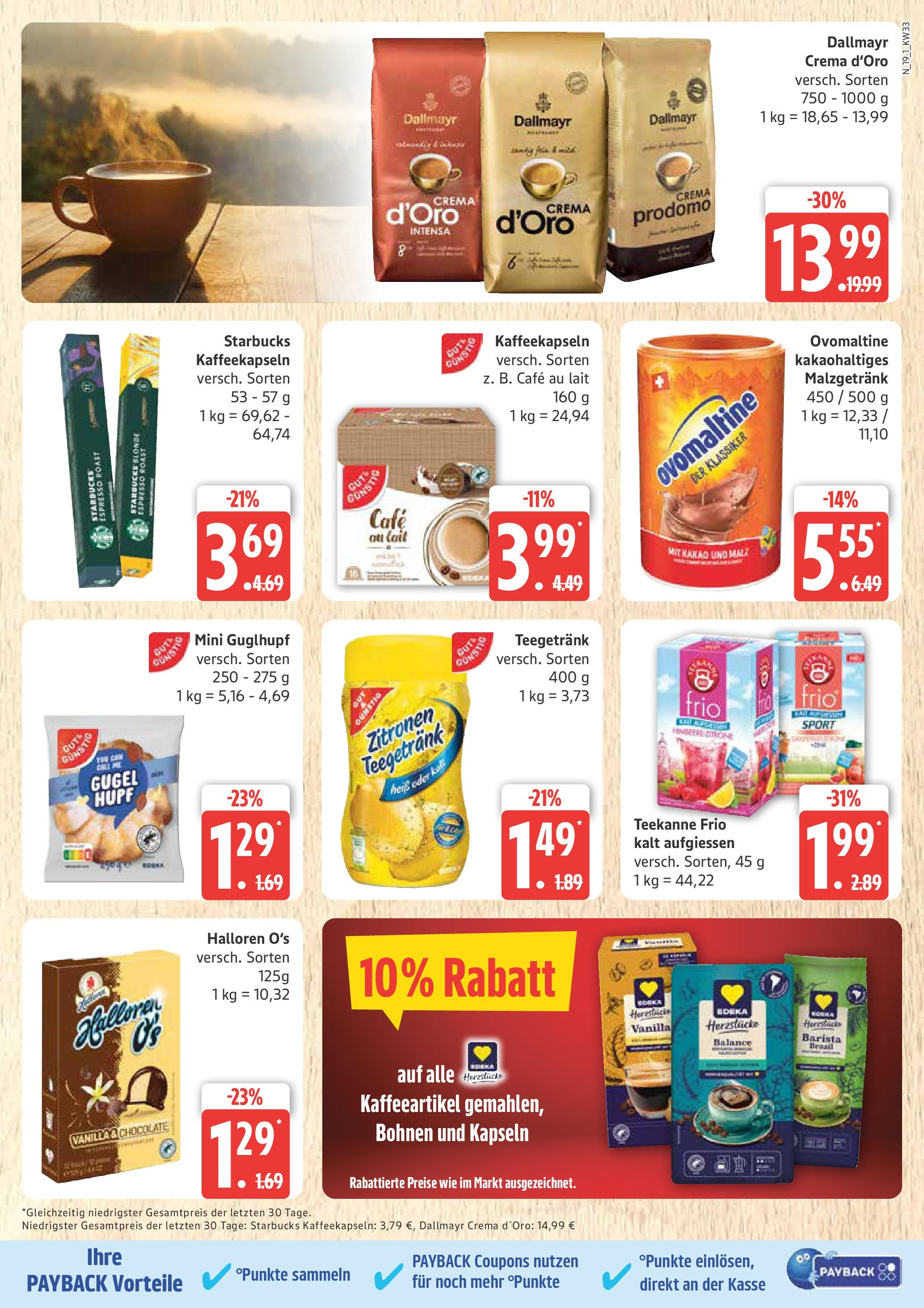 Marktkauf - Marktkauf: Wochenangebote (ab 11.08.2025) » Angebote online | Seite: 19 | Produkte: Ovomaltine, Starbucks, Teekanne, Zitronen