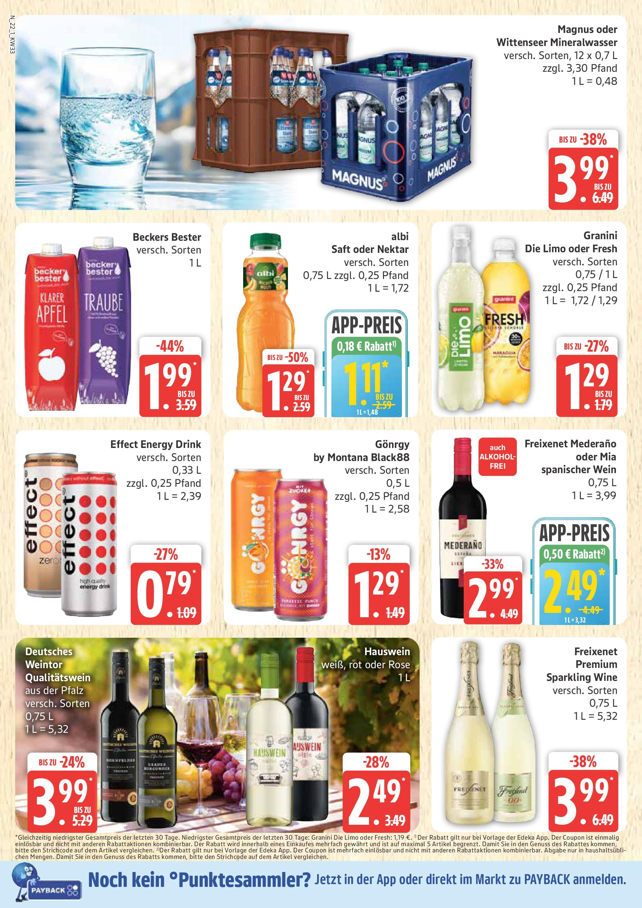 Marktkauf - Marktkauf: Wochenangebote (ab 11.08.2025) » Angebote online | Seite: 22 | Produkte: Freixenet, Äpfel, Mineralwasser, Granini