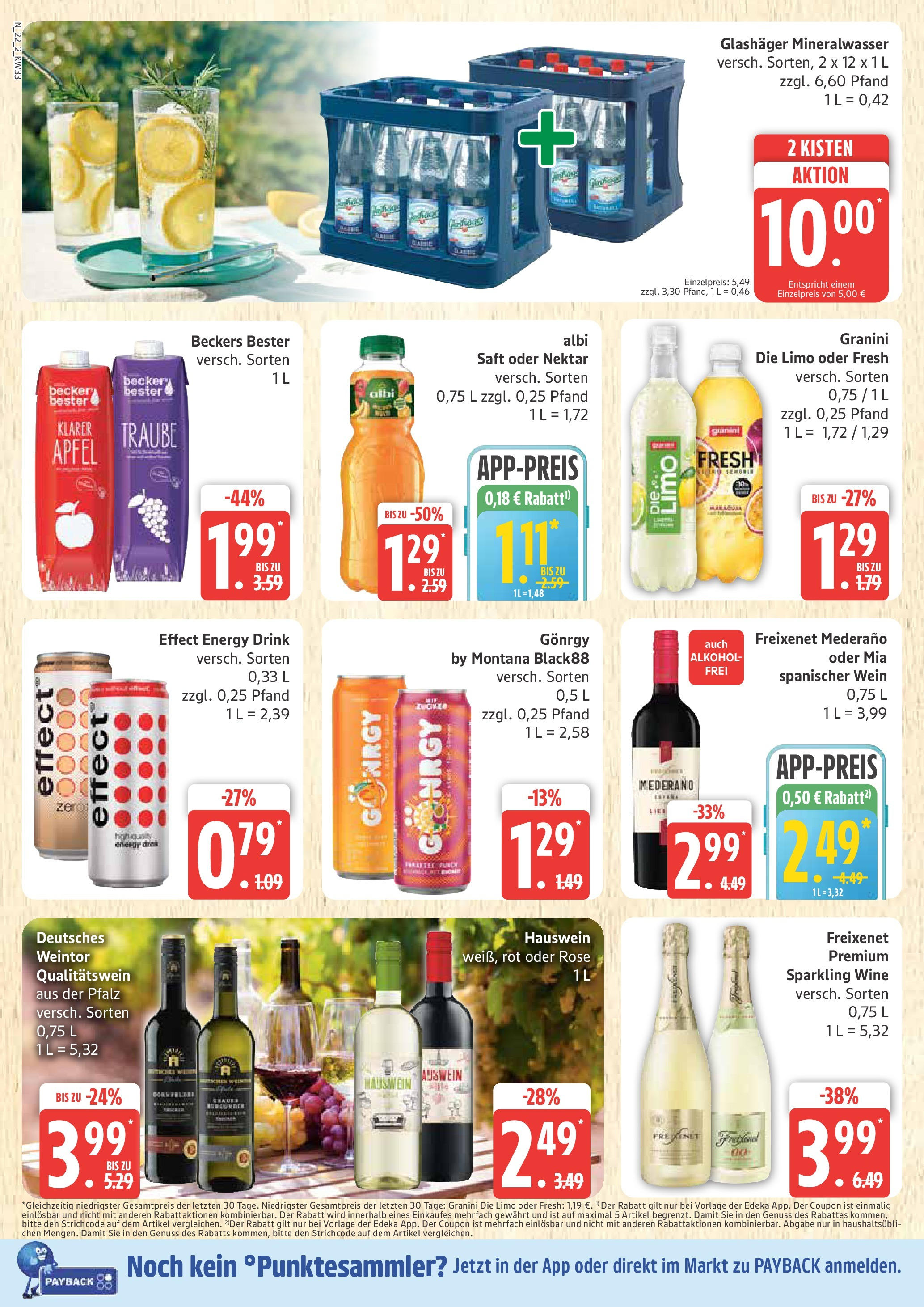 Marktkauf - Marktkauf: Wochenangebote (ab 11.08.2025) » Angebote online | Seite: 22 | Produkte: Freixenet, Mineralwasser, Granini, Saft