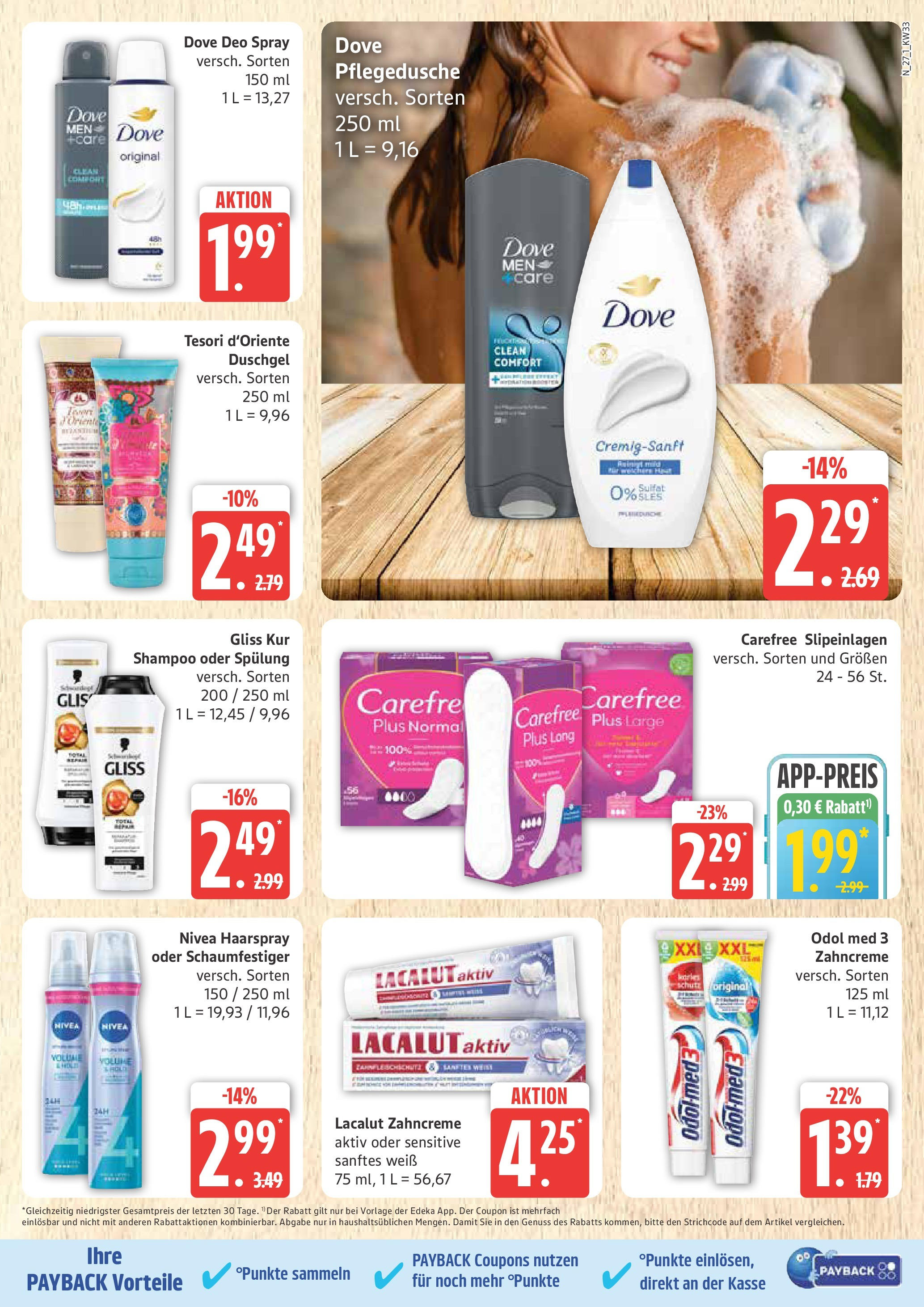 Marktkauf - Marktkauf: Wochenangebote (ab 11.08.2025) » Angebote online | Seite: 27 | Produkte: Shampoo, Spülung, Haarspray, Duschgel