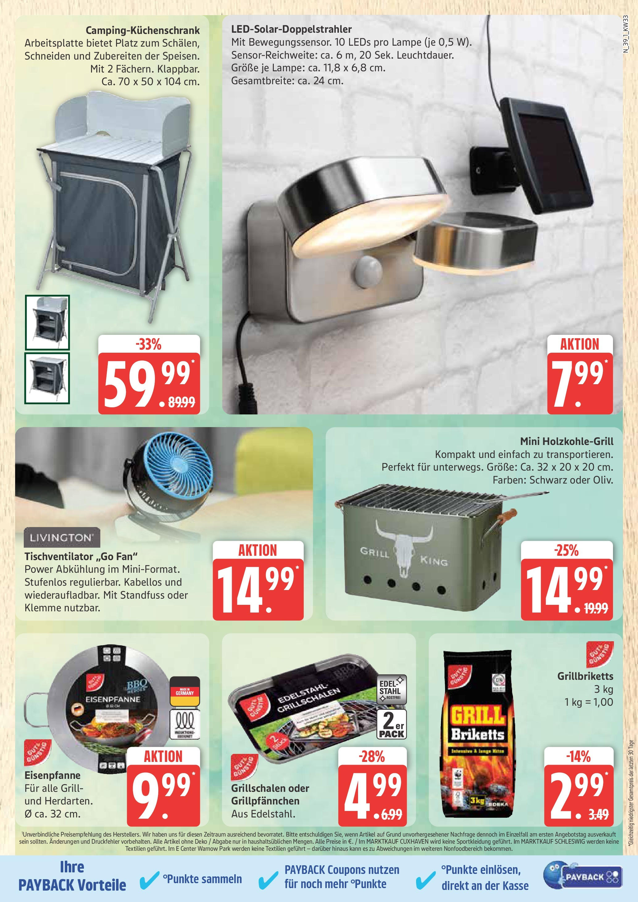 Marktkauf - Marktkauf: Wochenangebote (ab 11.08.2025) » Angebote online | Seite: 39 | Produkte: Grill, Lampe