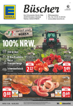 Edeka prospekt Dinslaken-Hiesfeld	 gültig ab dem 10.08.2025