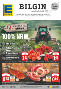 Edeka prospekt Bedburg	 gültig ab dem 11.08.2025