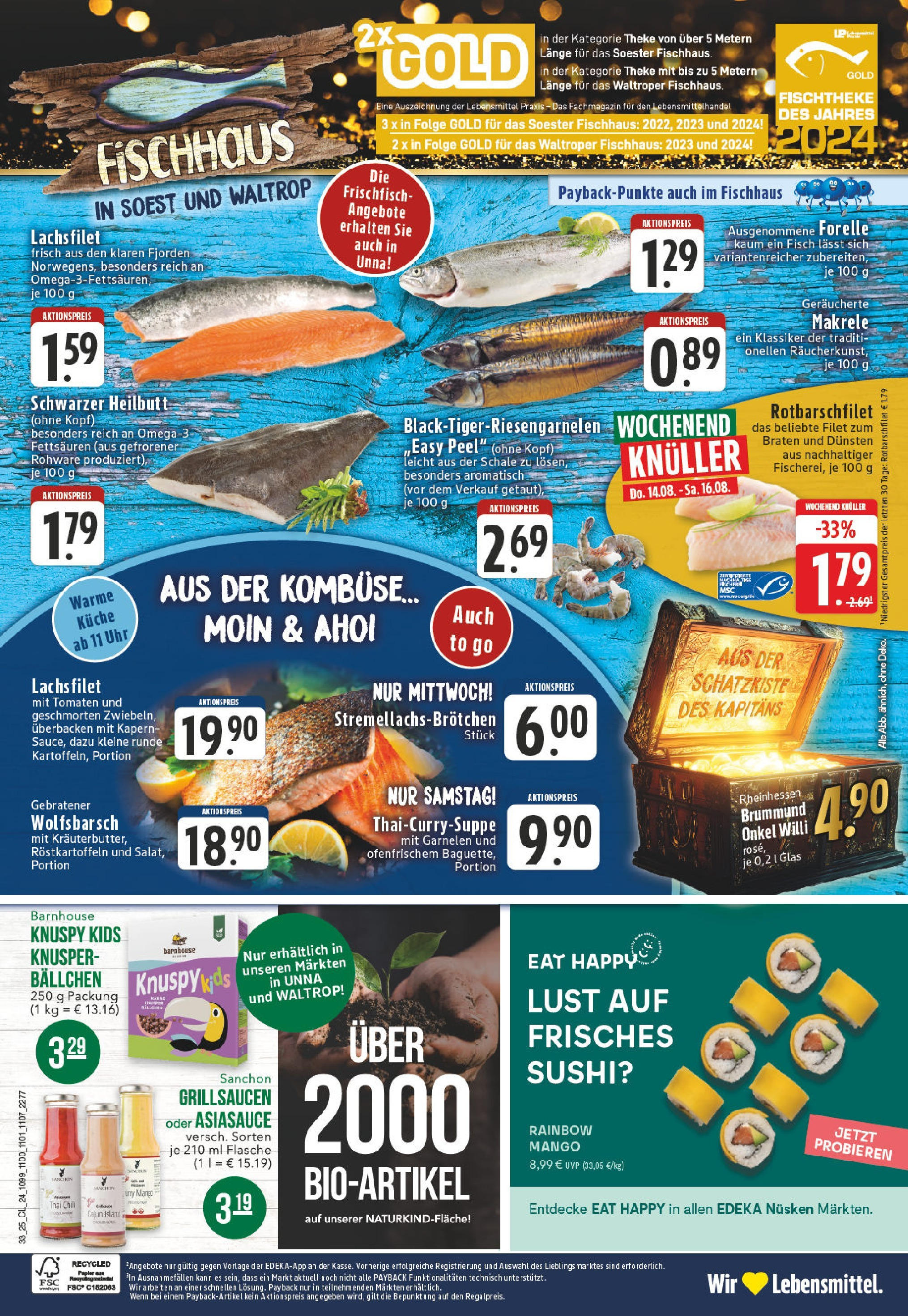 Edeka prospekt Soest	 (ab 10.08.2025) » Angebote Online | Seite: 24 | Produkte: Theke, Tomaten, Mango, Uhr