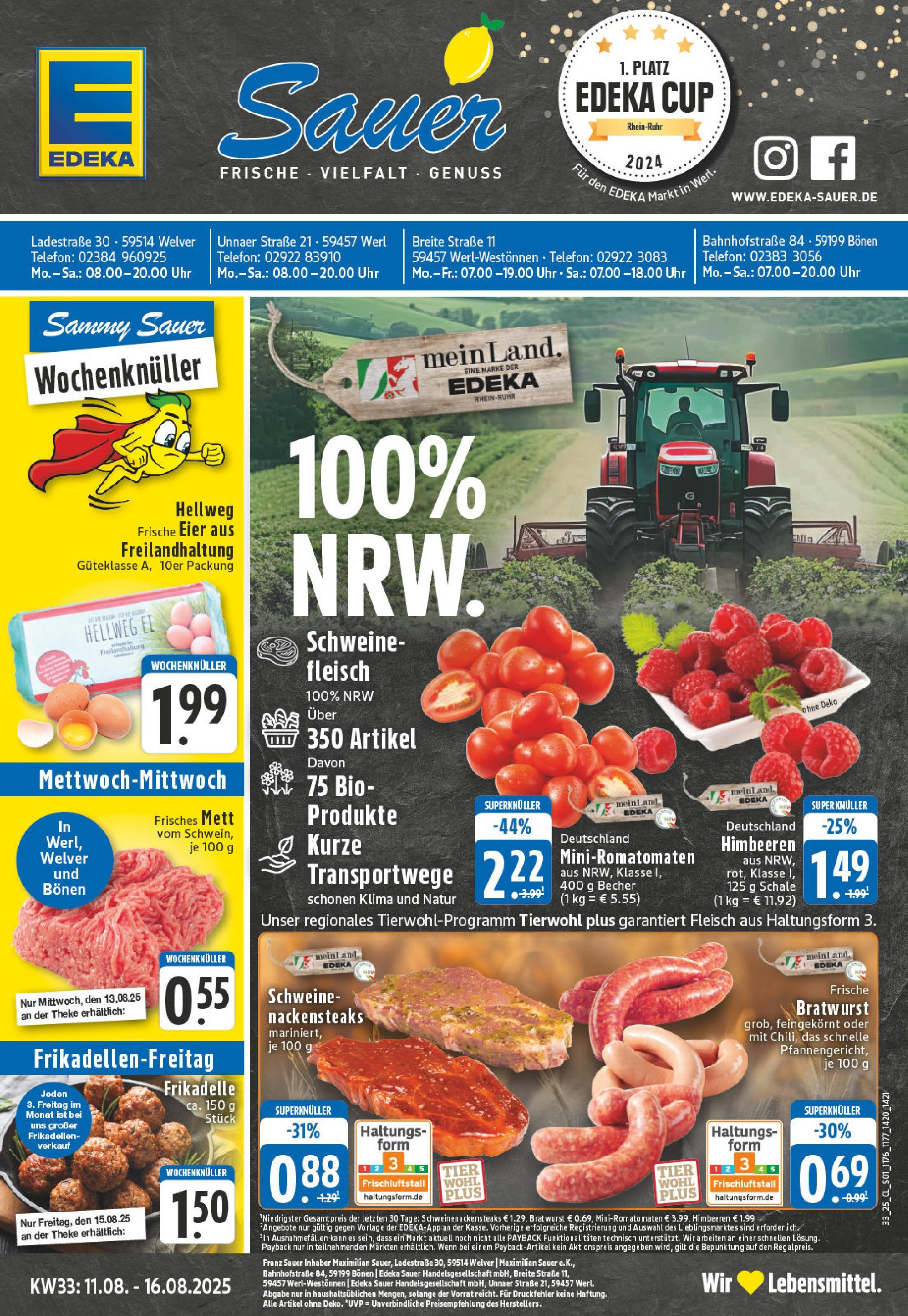EDEKA Prospekt ab 11.08.2025 - Prospekt Welver Online