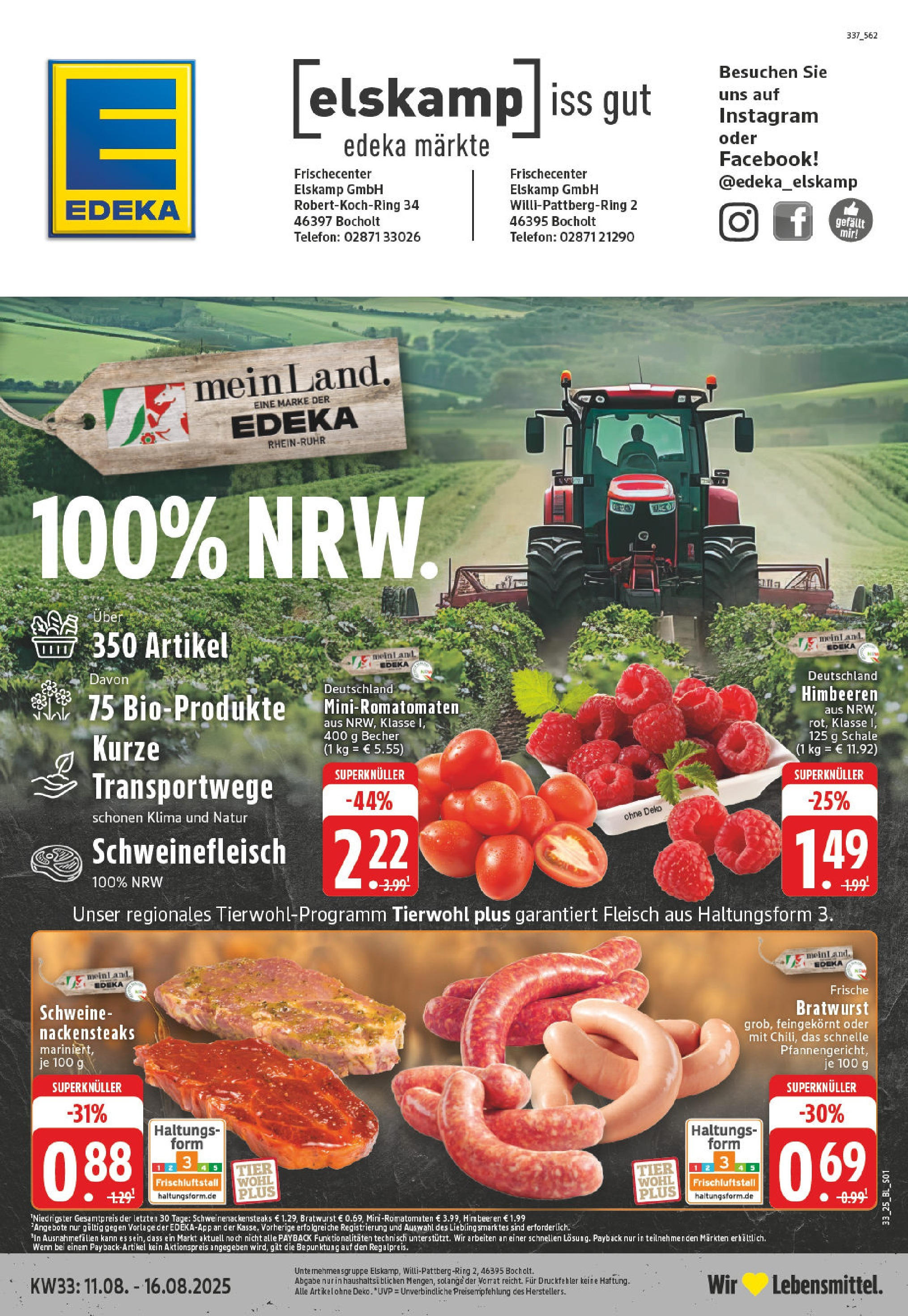 EDEKA Prospekt ab 11.08.2025 - Prospekt Bocholt Online