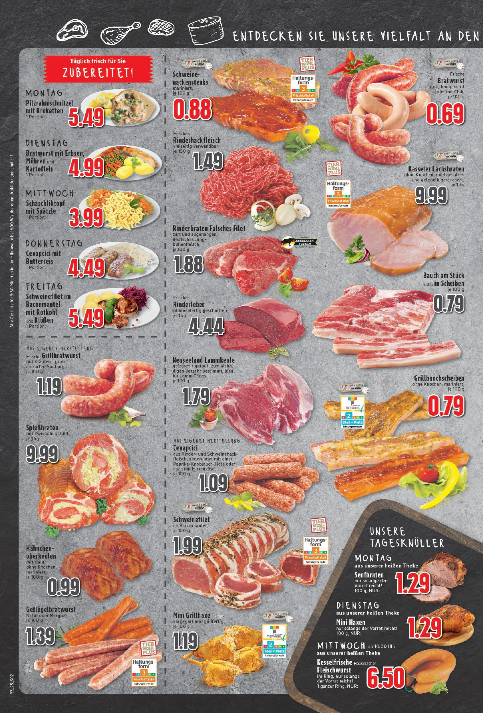 Edeka prospekt Neukirchen-Vluyn	 (ab 11.08.2025) » Angebote Online | Seite: 2 | Produkte: Mikrowelle, Rotkohl, Theke, Uhr