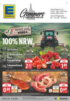 Edeka prospekt Kleve	 gültig ab dem 11.08.2025