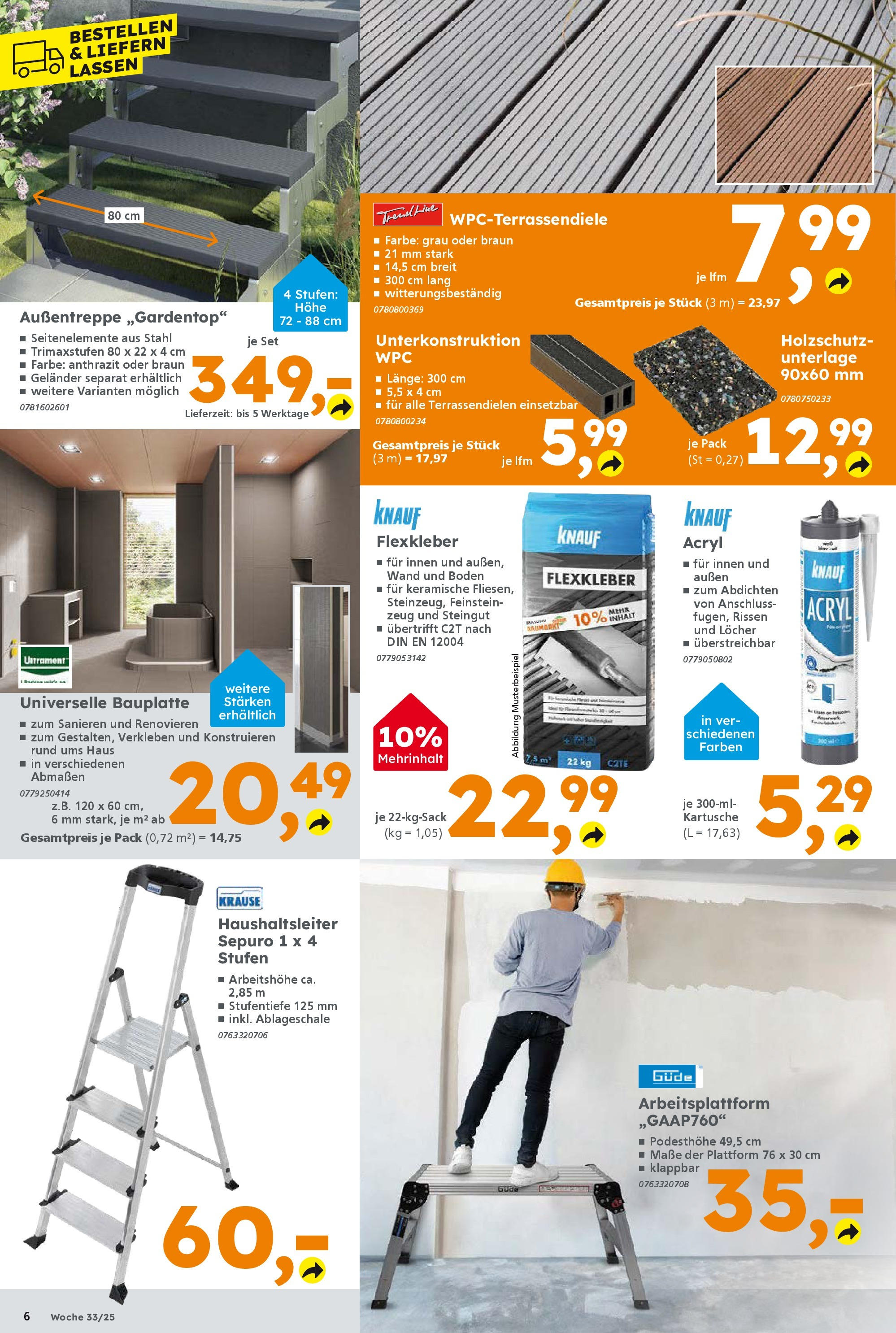 Globus Baumarkt prospekt Ilmenau	 (ab 10.08.2025) zum Blättern | Seite: 6