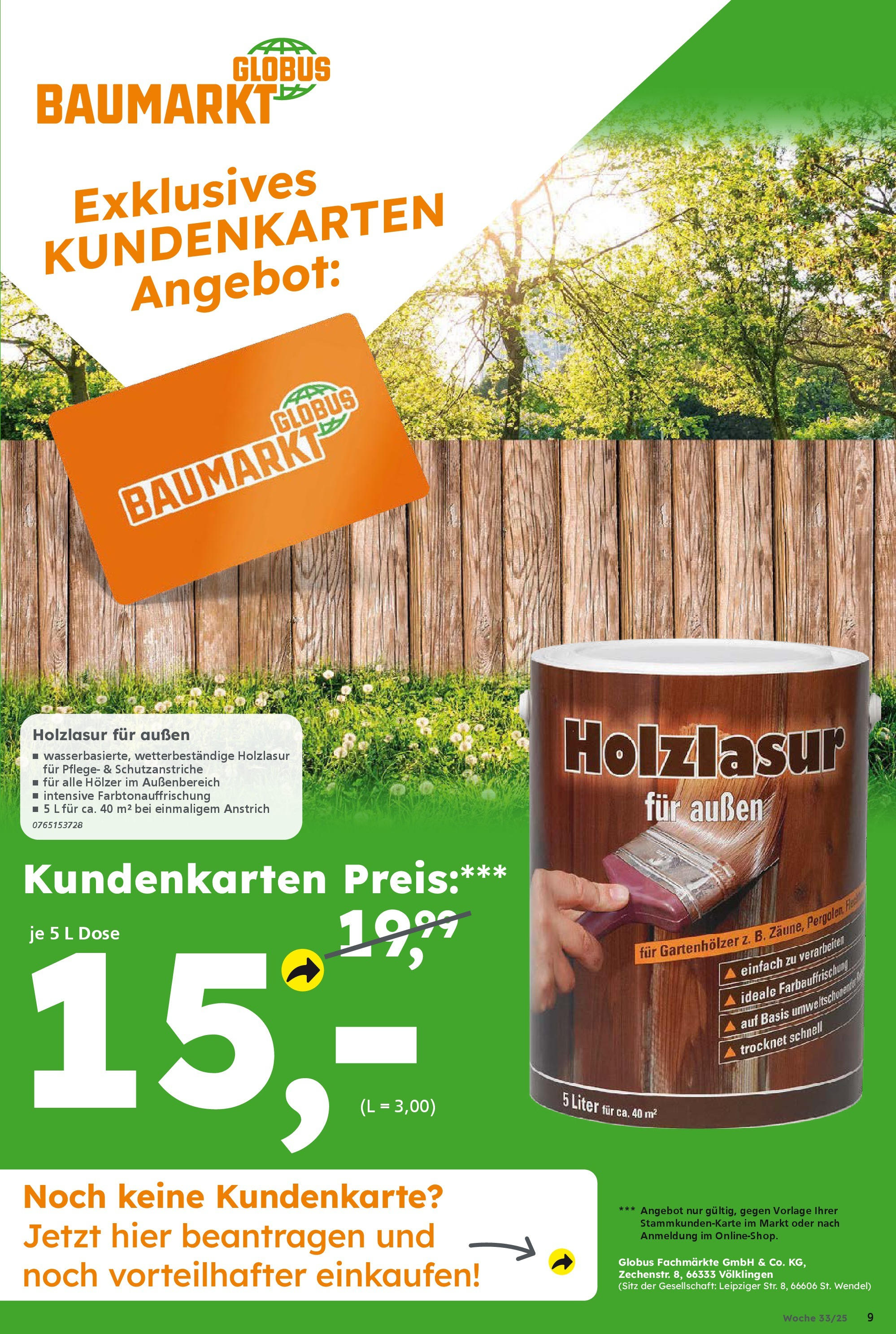 Globus Baumarkt prospekt Ilmenau	 (ab 10.08.2025) zum Blättern | Seite: 10
