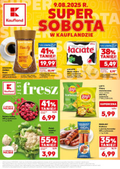 Pogląd gazetki "Super Sobota" ze sklepu Kaufland ważnej od 09.08.2025
