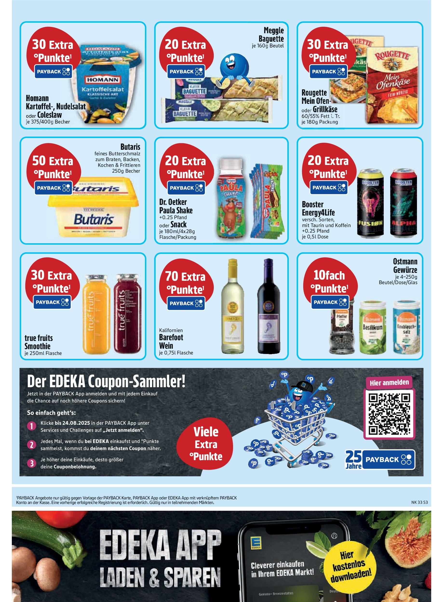 Edeka prospekt Neusäß-Steppach (ab 11.08.2025) » Angebote Online | Seite: 3 | Produkte: Butterschmalz, Baguette, Gewürze, Salz Edeka prospekt Neusäß-Steppach (ab 11.08.2025) » Angebote Online | Seite: 3 | Produkte: Butterschmalz, Baguette, Gewürze, Salz