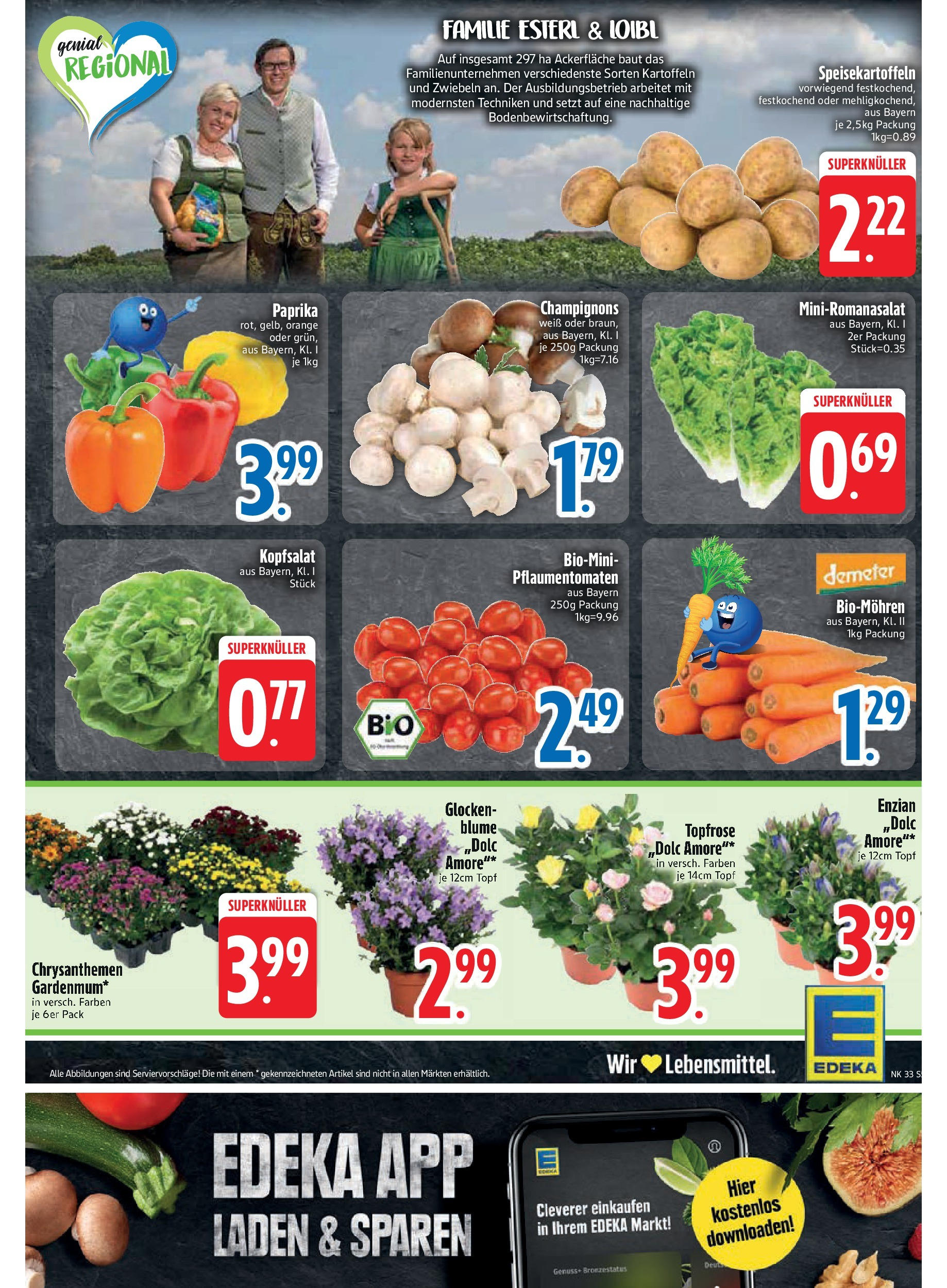 Edeka prospekt Neusäß-Steppach (ab 11.08.2025) » Angebote Online | Seite: 5 | Produkte: Champignons, Kartoffeln, Zwiebeln, Paprika Edeka prospekt Neusäß-Steppach (ab 11.08.2025) » Angebote Online | Seite: 5 | Produkte: Champignons, Kartoffeln, Zwiebeln, Paprika