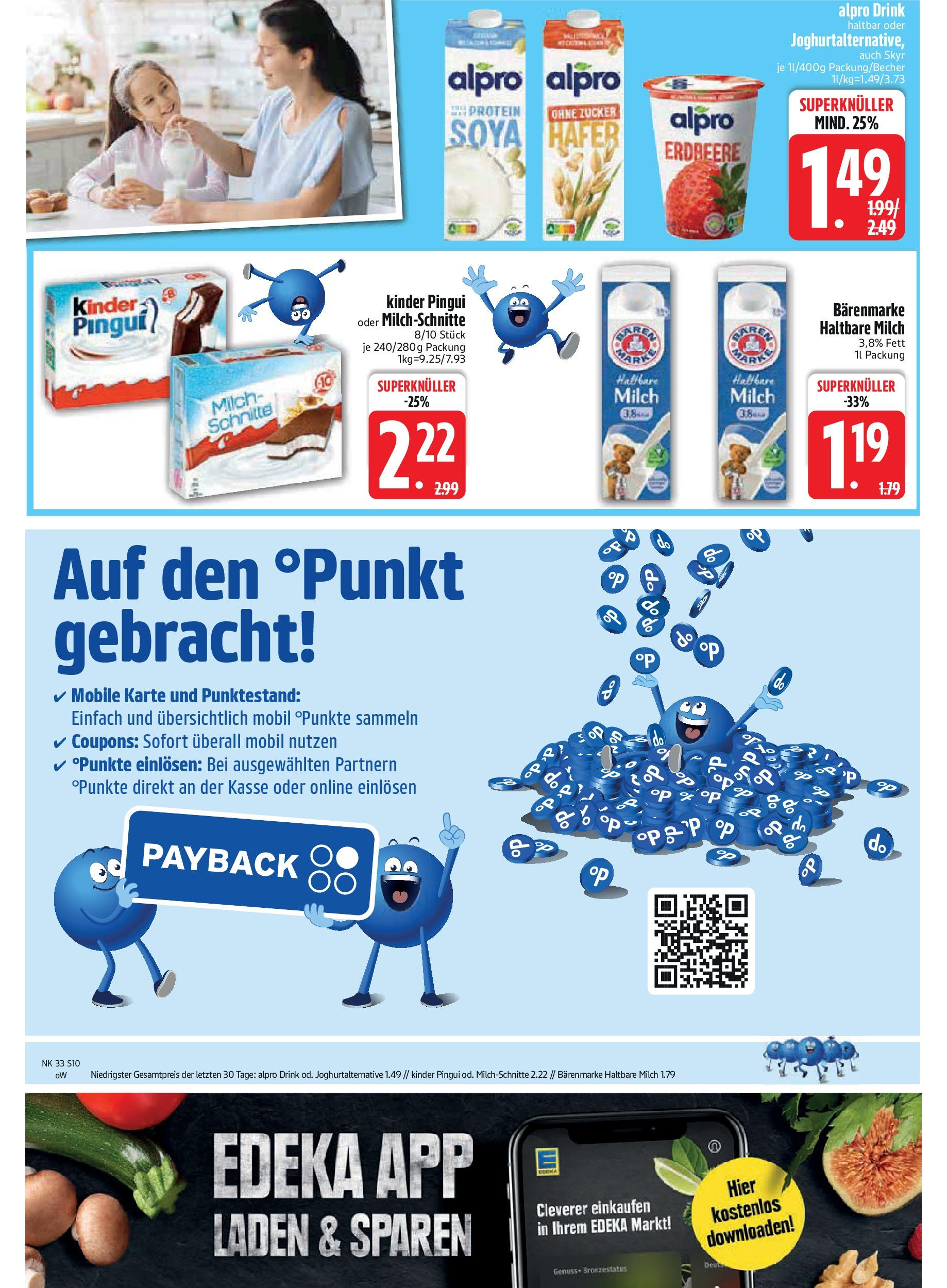 Edeka prospekt Altmannstein	 (ab 11.08.2025) » Angebote Online | Seite: 10 | Produkte: Milch, Haltbare milch, Skyr, Alpro