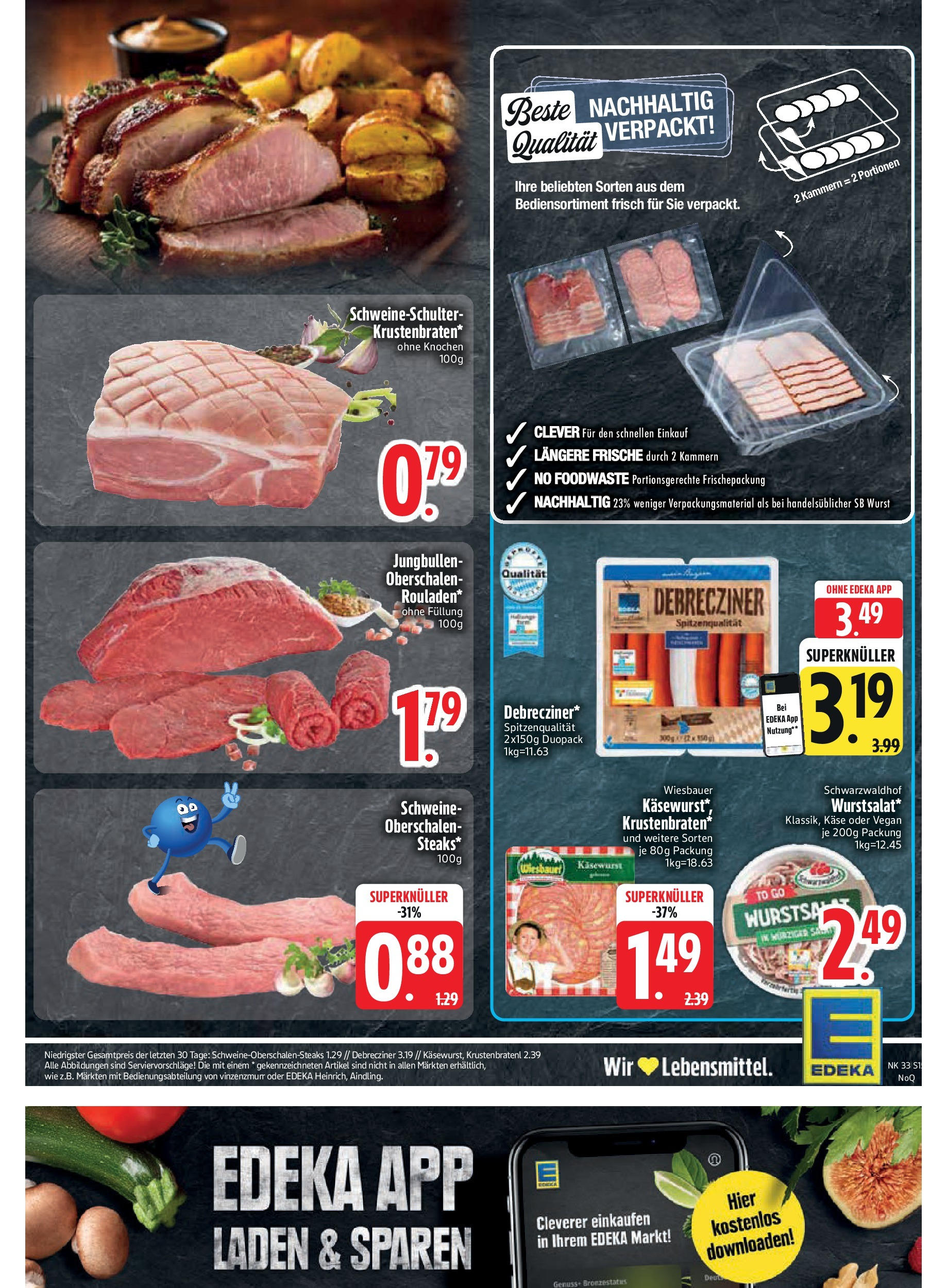 Edeka prospekt Neusäß-Steppach (ab 11.08.2025) » Angebote Online | Seite: 15 | Produkte: Käse, Wurst Edeka prospekt Neusäß-Steppach (ab 11.08.2025) » Angebote Online | Seite: 15 | Produkte: Käse, Wurst
