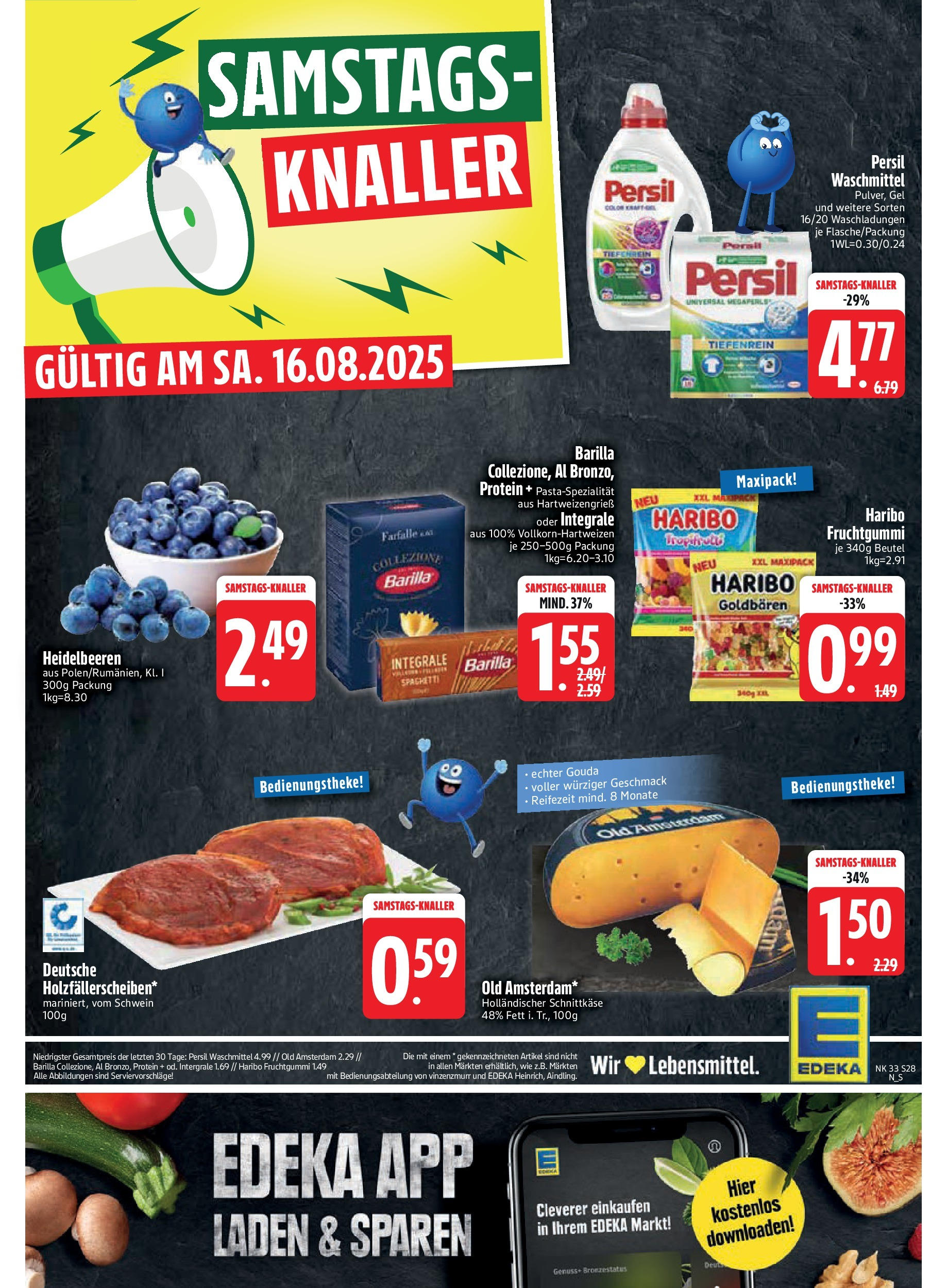 Edeka prospekt Neusäß-Steppach (ab 11.08.2025) » Angebote Online | Seite: 28 | Produkte: Heidelbeeren, Waschmittel, Pasta, Persil Edeka prospekt Neusäß-Steppach (ab 11.08.2025) » Angebote Online | Seite: 28 | Produkte: Heidelbeeren, Waschmittel, Pasta, Persil