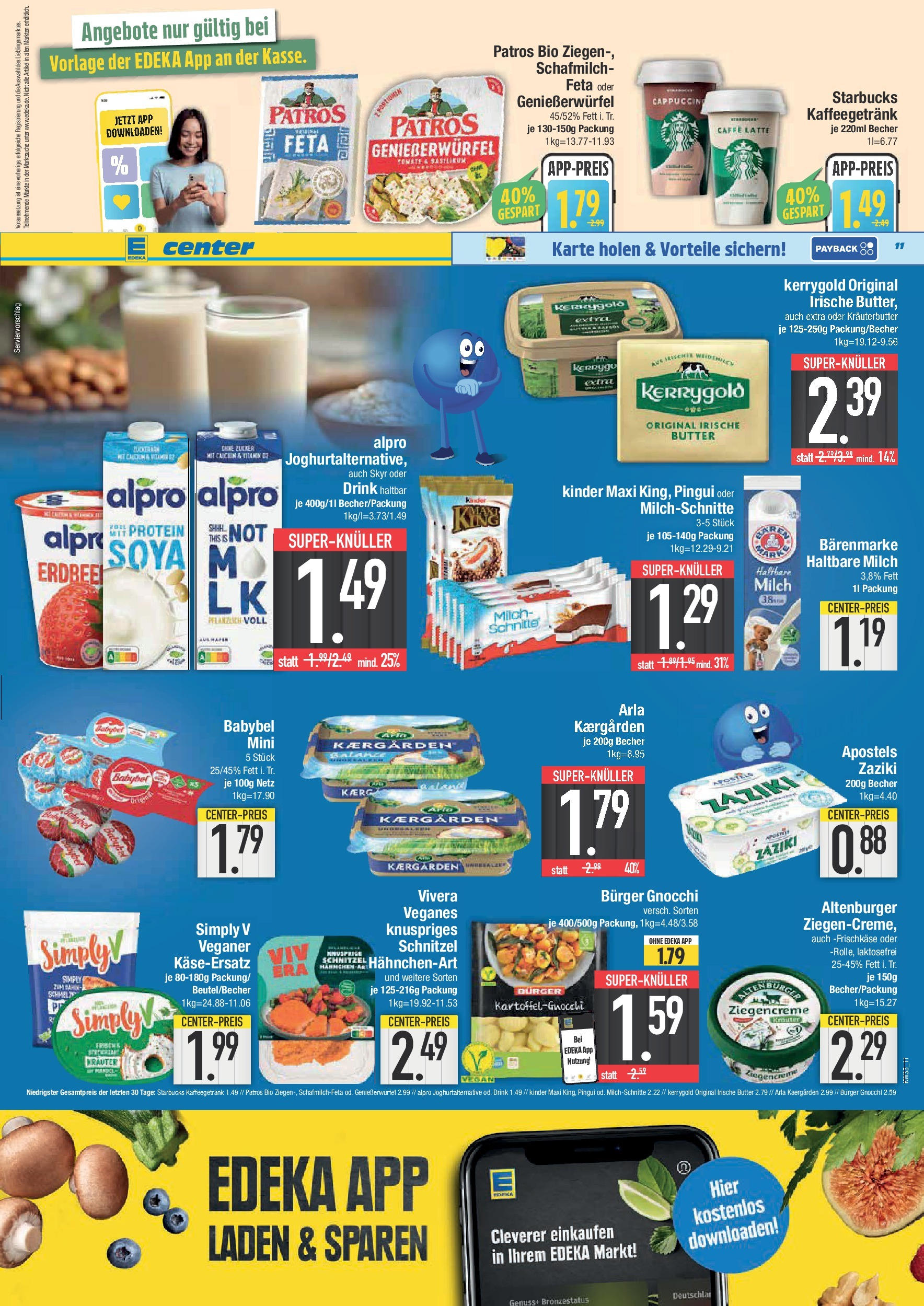 Edeka prospekt Bad Reichenhall	 (ab 11.08.2025) » Angebote Online | Seite: 11 | Produkte: Butter, Burger, Kräuterbutter, Frischkase
