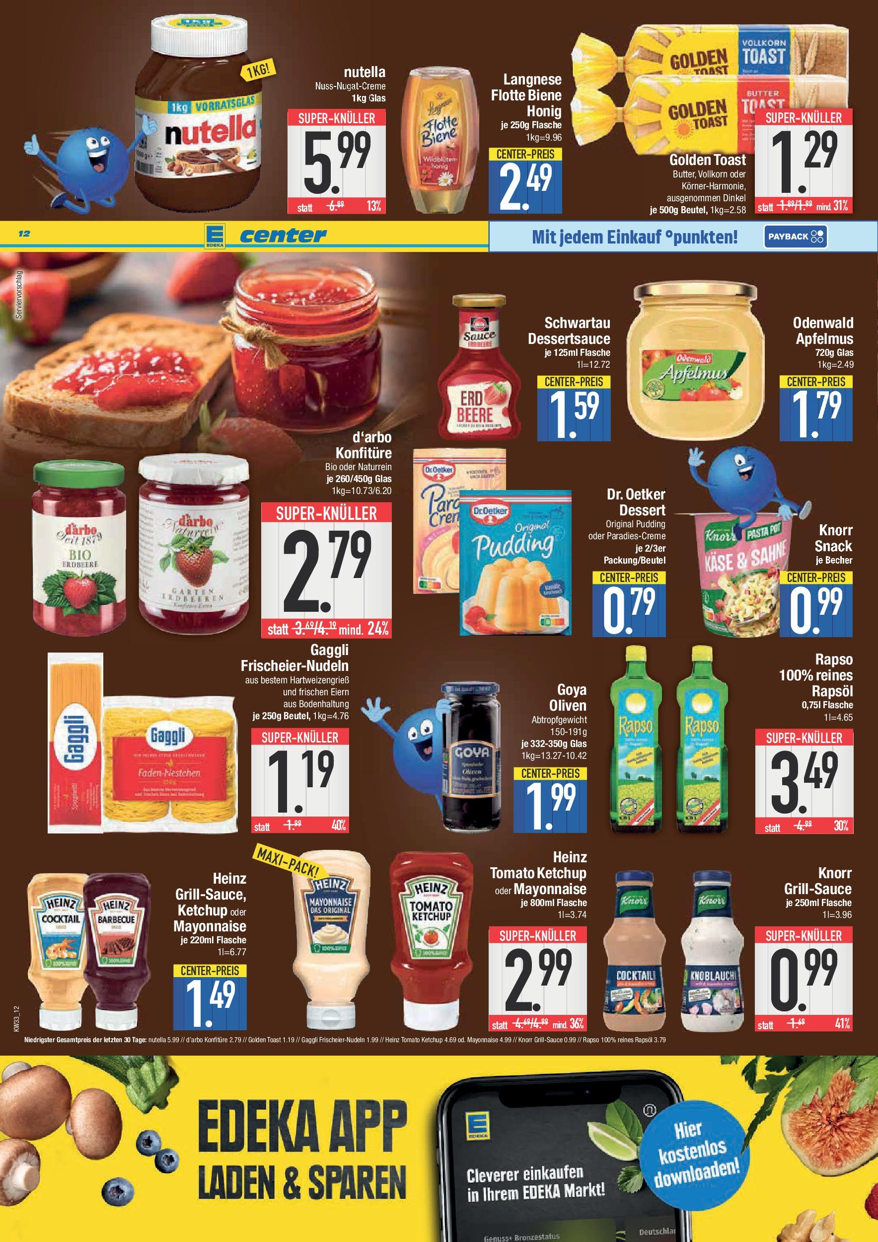 Edeka prospekt Bad Reichenhall	 (ab 11.08.2025) » Angebote Online | Seite: 12 | Produkte: Grill, Butter, Pasta, Sahne