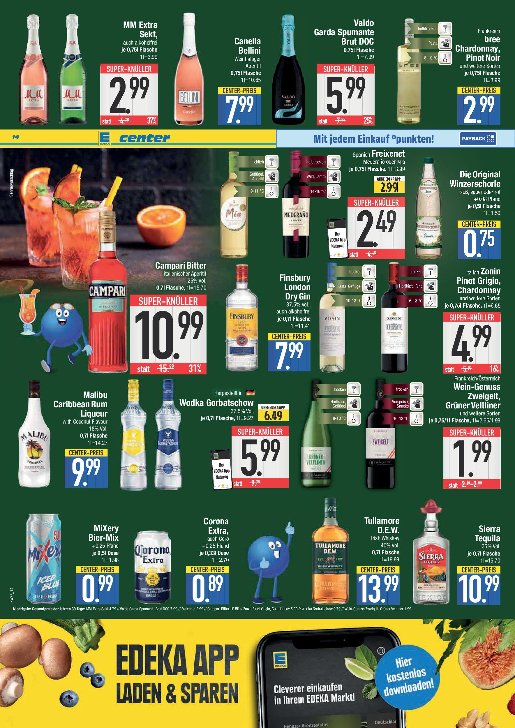 Edeka prospekt Bad Reichenhall	 (ab 11.08.2025) » Angebote Online | Seite: 14 | Produkte: Mixer, Sekt, Campari, Gin