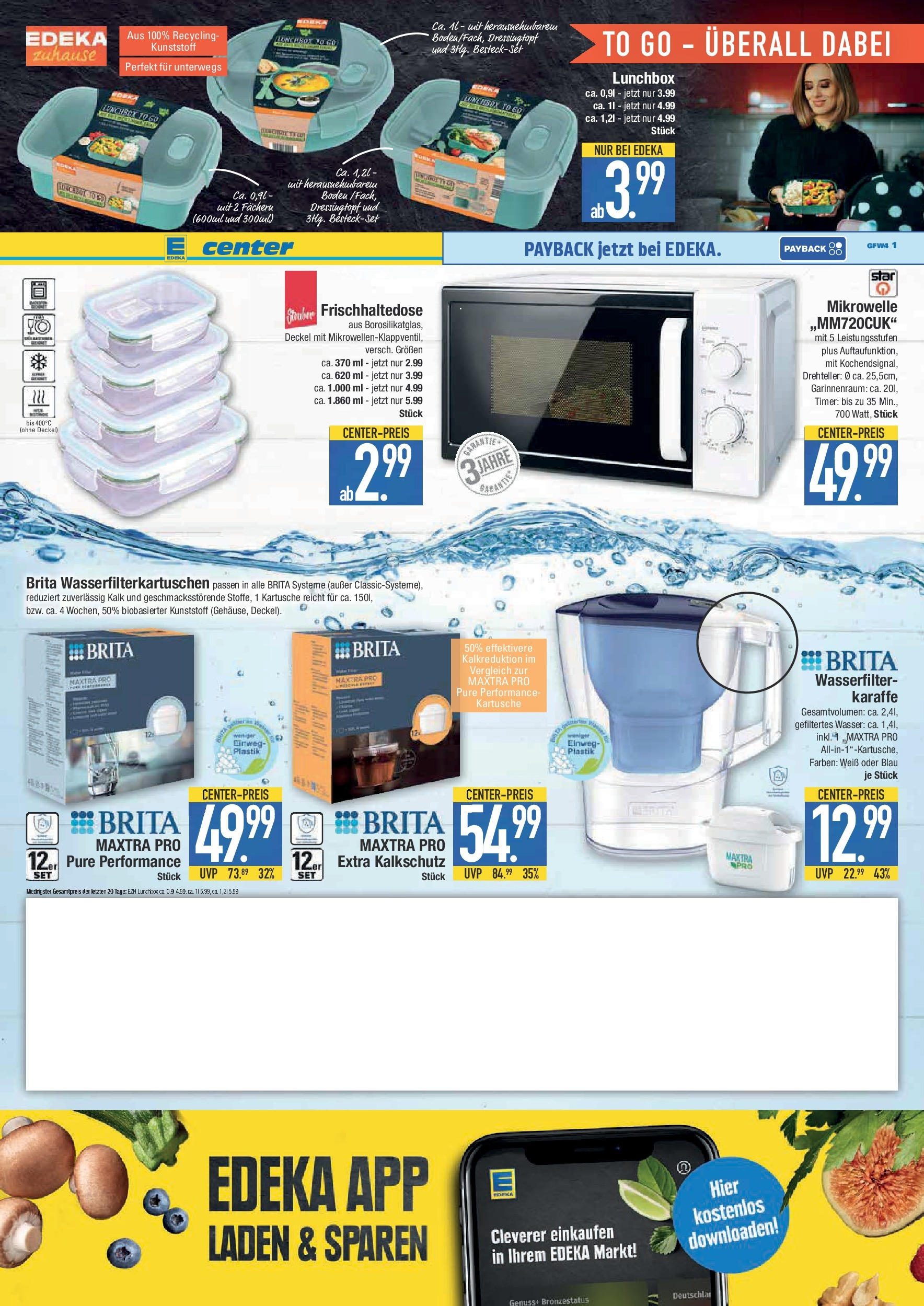 Edeka prospekt Krumbach	 (ab 11.08.2025) » Angebote Online | Seite: 17 | Produkte: Mikrowelle, Box, Wasser