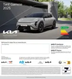 Kiabi KIA Picanto - Price list - au 29.07.2026