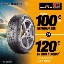 PROMO PNEU UNIROYAL | JUSQU'À 100€ REMBOURSES OU 120€ EN BON D'ACHAT