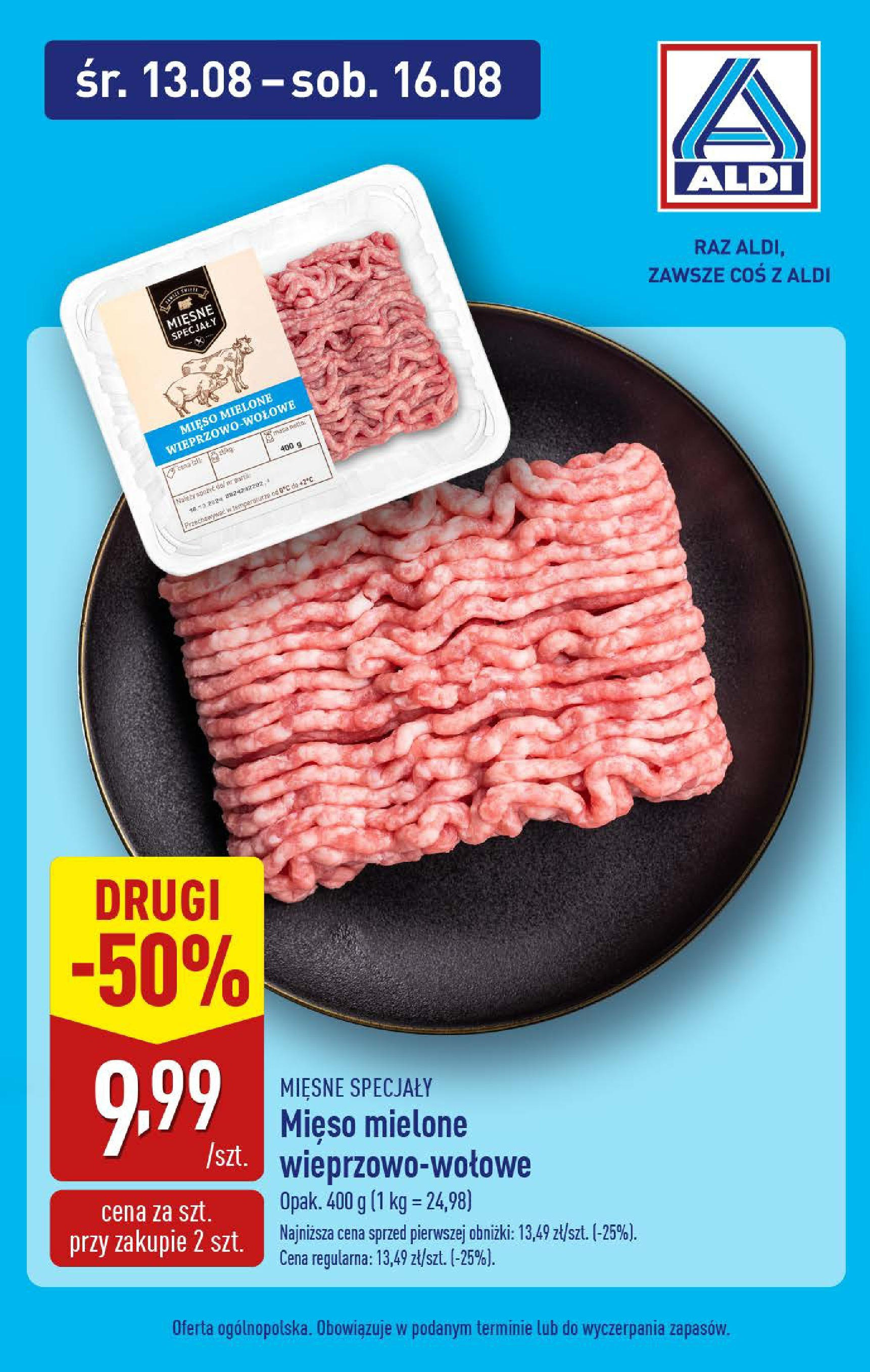 Aldi Gazetka - Od środy od 13.08.2025 - Ulotka PDF, promocje | Strona: 3 | Produkty: Mięso, Mięso mielone