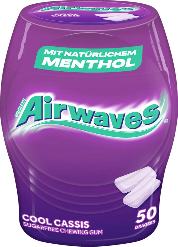 Airwaves Kaugummi, Cool Cassis, zuckerfrei
