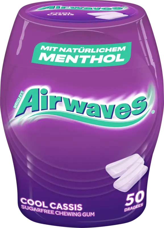 Airwaves Kaugummi, Cool Cassis, zuckerfrei