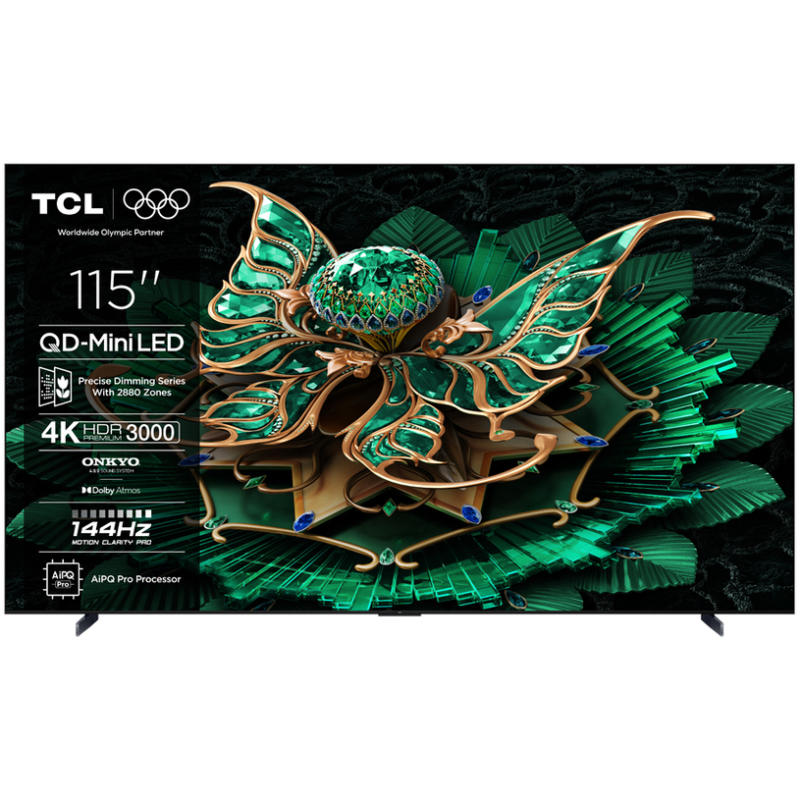 Телевизор TCL 115C7K 4K Ultra HD Mini LED SMART TV, GOOGLE TV, 115.0 ", 291.0 см