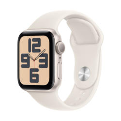 Смарт часовник APPLE WATCH SE2 V3 STARLIGHT ALUMIN CASE STARLIGHT SPORT BAND S/M MXEF3 40 MM, GPS, WLAN, ПУЛСОМЕР