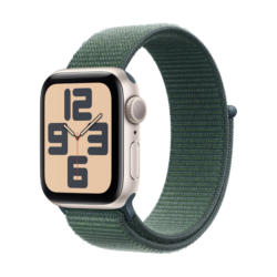 Смарт часовник APPLE WATCH SE2 V3 STARLIGHT ALUMIN CASE LAKE GREEN SPORT LOOP MXEH3 40 MM, GPS, WLAN, ПУЛСОМЕР