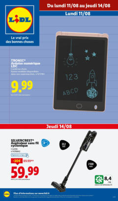 LIDL - Prévisualisation de LIDL - Cahiers, stylos, pochettes…Préparez la rentrée de vos enfants à petits prix chez Lidl ! valide à partir de 10.08.2025