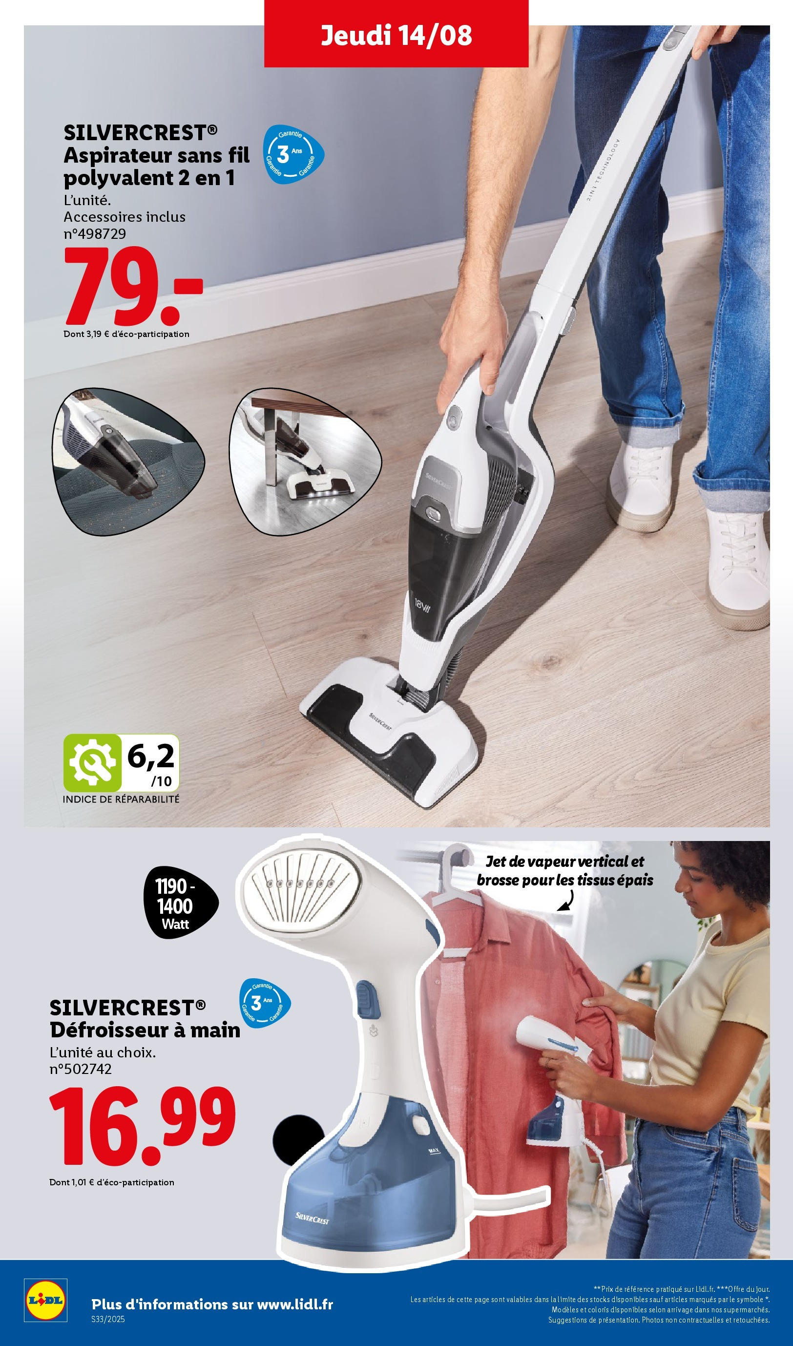 Catalogue LIDL du 13/08/2025 | Promo prospectus en ligne | Page: 32 | Produits: Aspirateur, Brosse