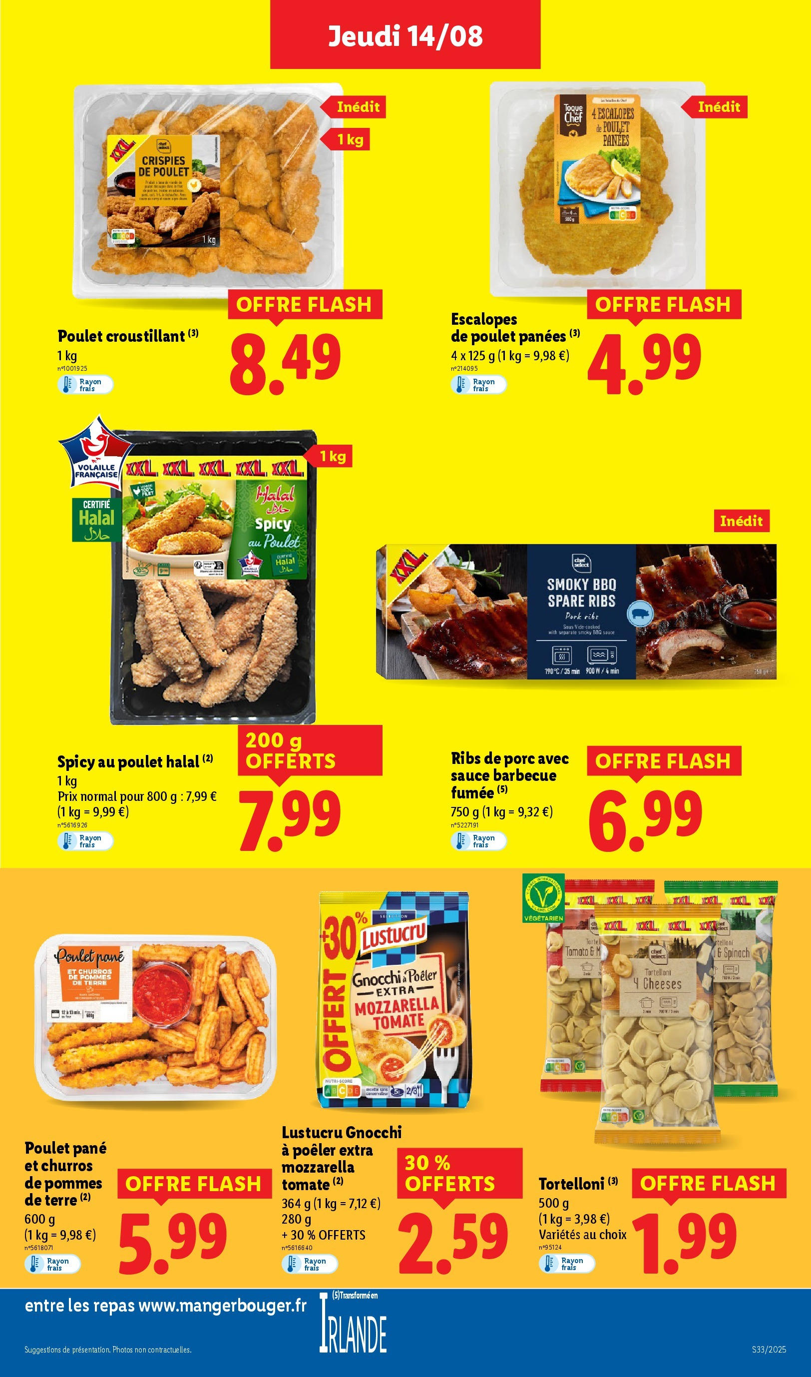 Catalogue LIDL du 13/08/2025 | Promo prospectus en ligne | Page: 15 | Produits: Barbecue, Mozzarella, Porc, Pommes de terre