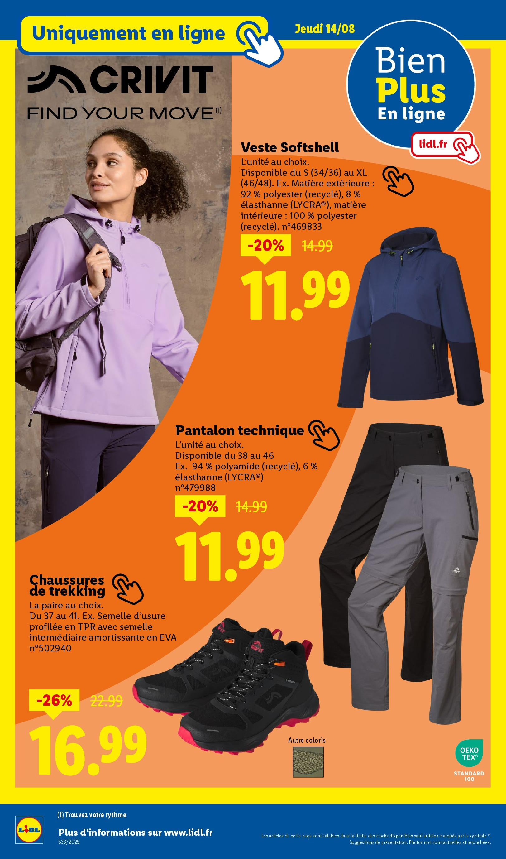 Catalogue LIDL du 13/08/2025 | Promo prospectus en ligne | Page: 48 | Produits: Veste, Pantalon