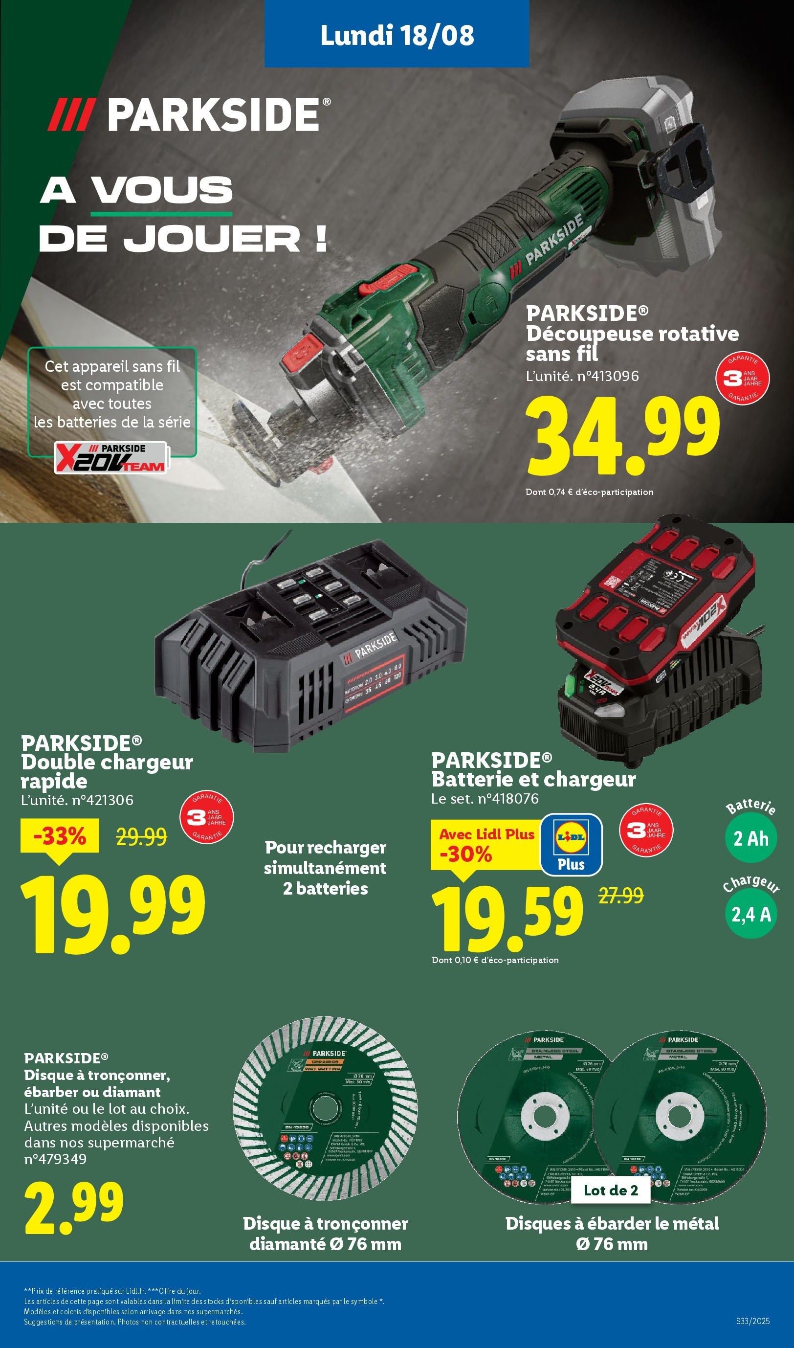 Catalogue LIDL du 13/08/2025 | Promo prospectus en ligne | Page: 51 | Produits: Batterie