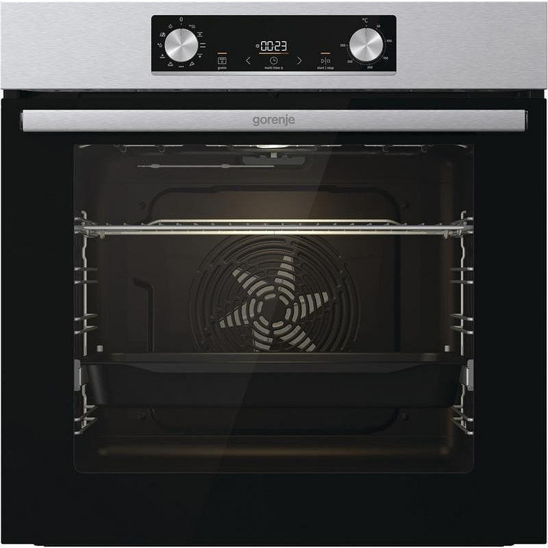 Фурна за вграждане Gorenje BO6735E05X , 77 , Push бутони , А , Водно почистване