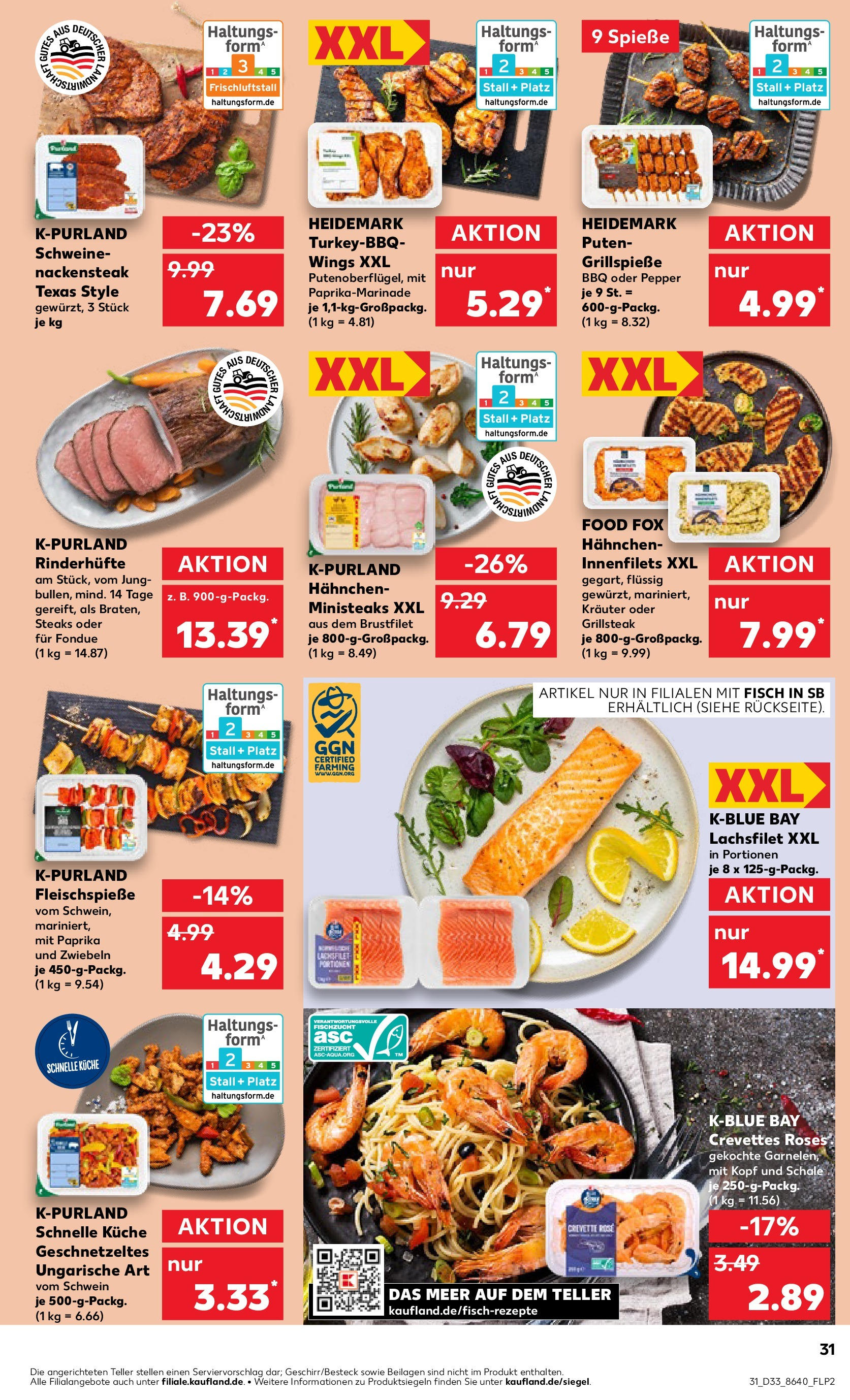 Prospekt Kaufland ab 14.08.2025 » Angebote Online zum Blättern | Seite: 31 | Produkte: Küche, Fisch, Zwiebeln, Fondue