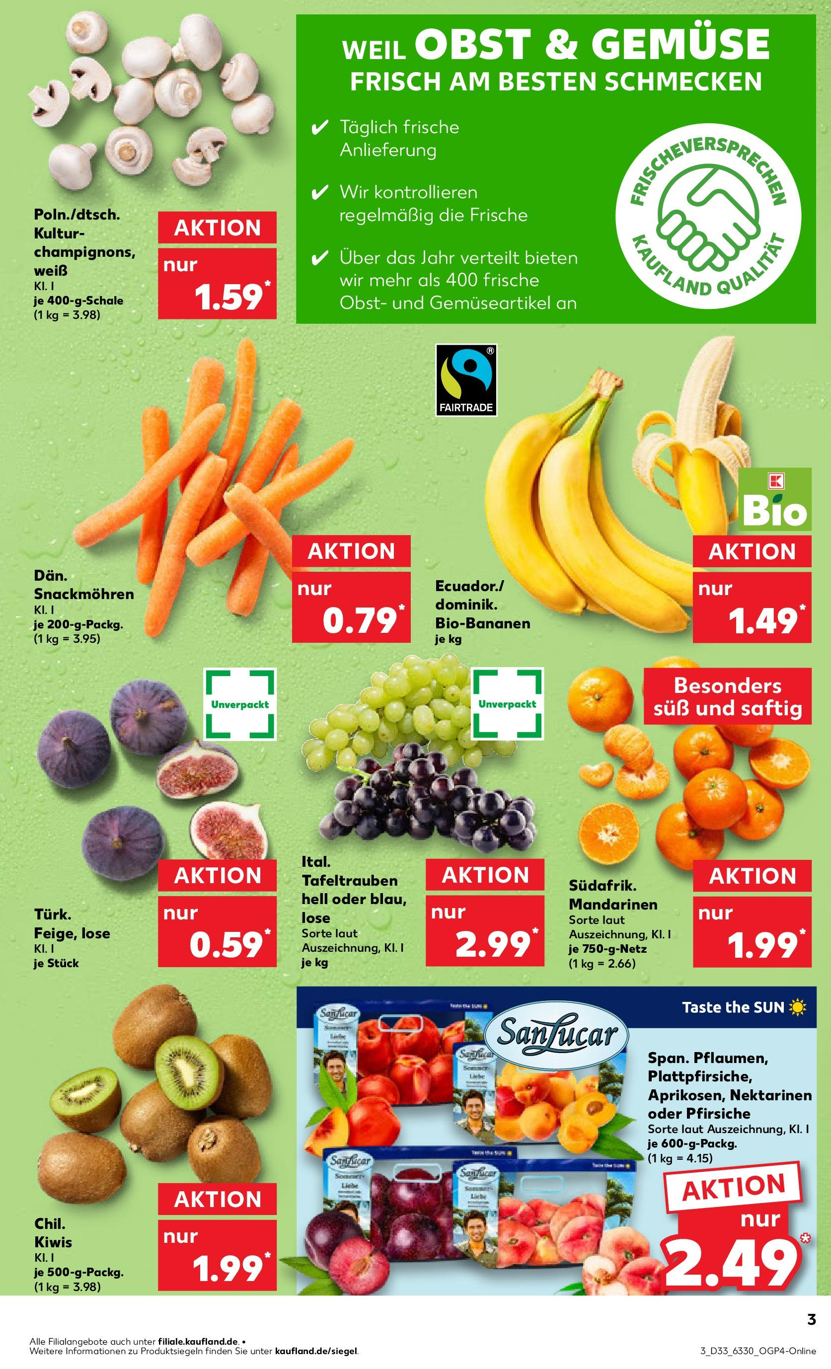 Prospekt Kaufland ab 14.08.2025 » Angebote und Werbung Online | Seite: 3 | Produkte: Nektarinen, Mandarinen, Obst, Kiwi Prospekt Kaufland ab 14.08.2025 » Angebote Online zum Blättern | Seite: 3 | Produkte: Nektarinen, Mandarinen, Obst, Kiwi